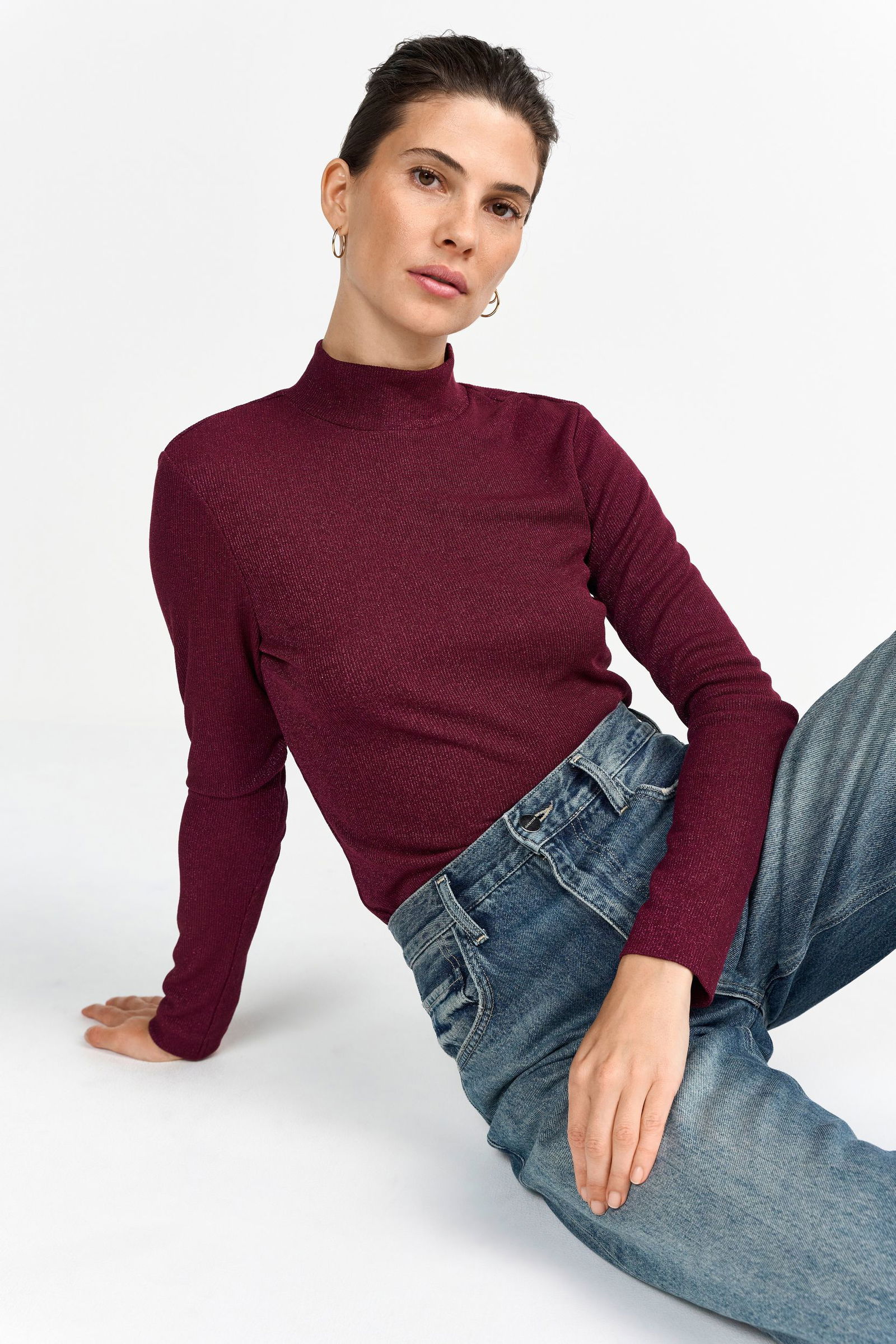 Rich & Royal | Rich & Royal Pullover | L | ruby glow