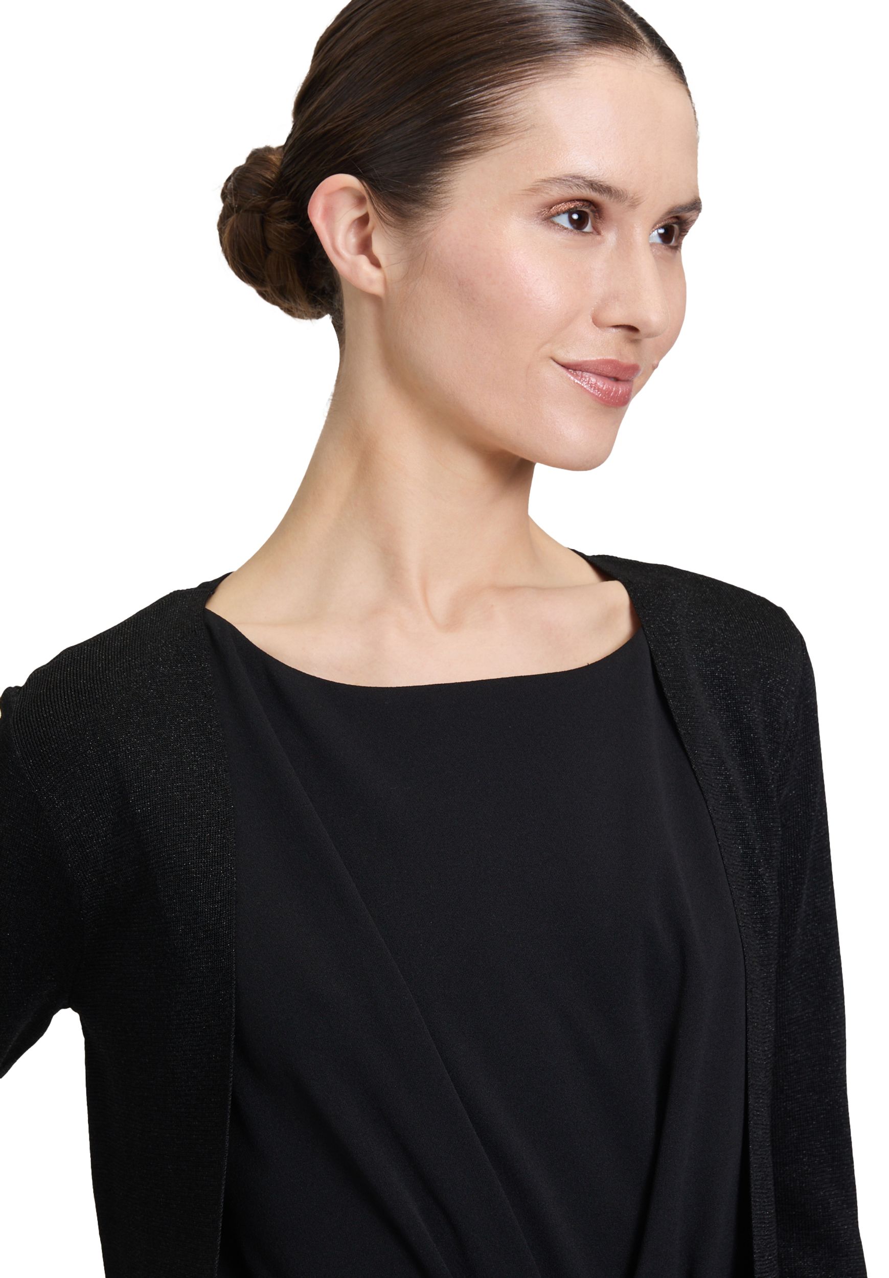 Vera Mont |  Vera Mont Strickbolero | XXL | schwarz/schwarz