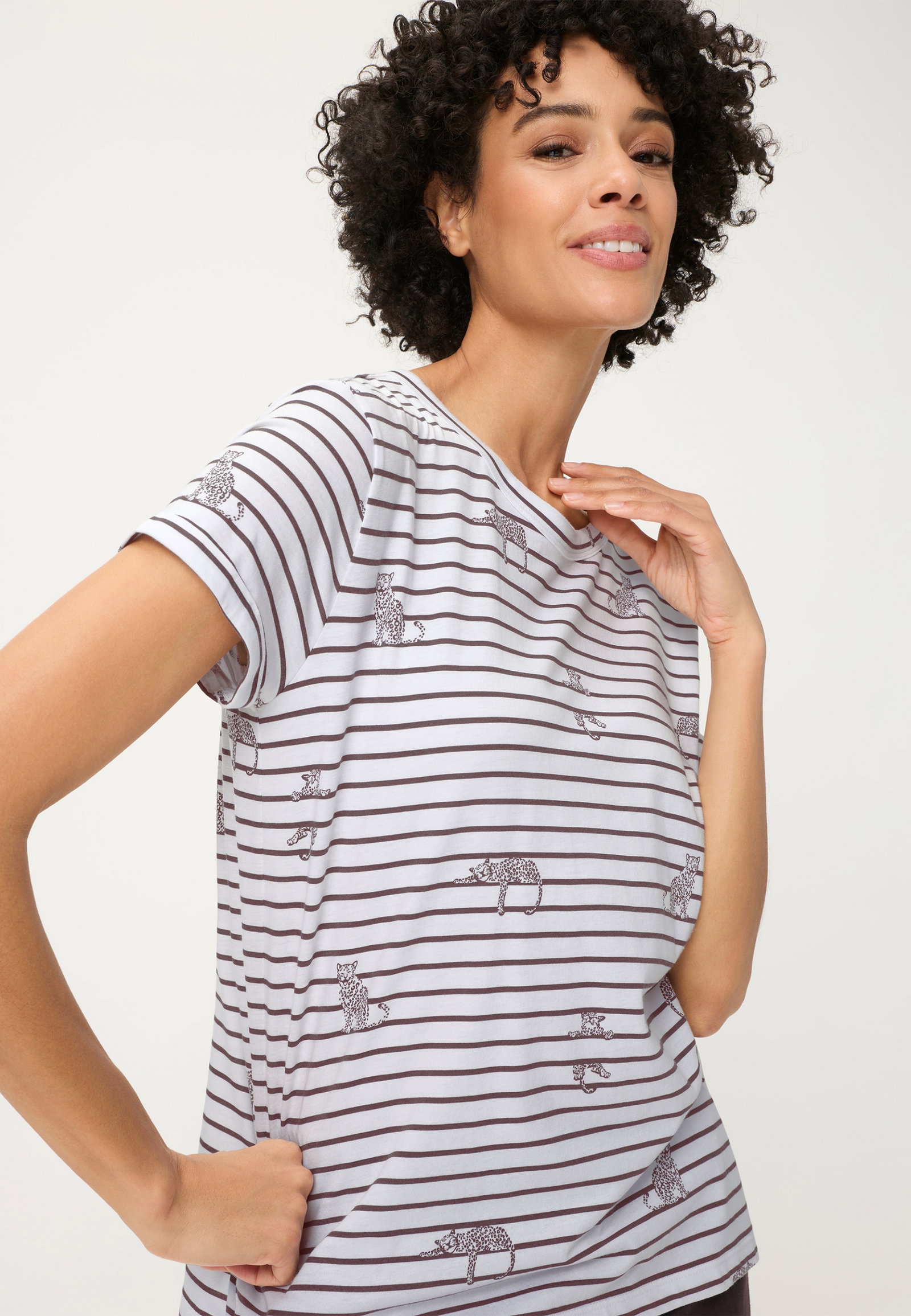 T-Shirt Short Sleeves, Dark Brown #4