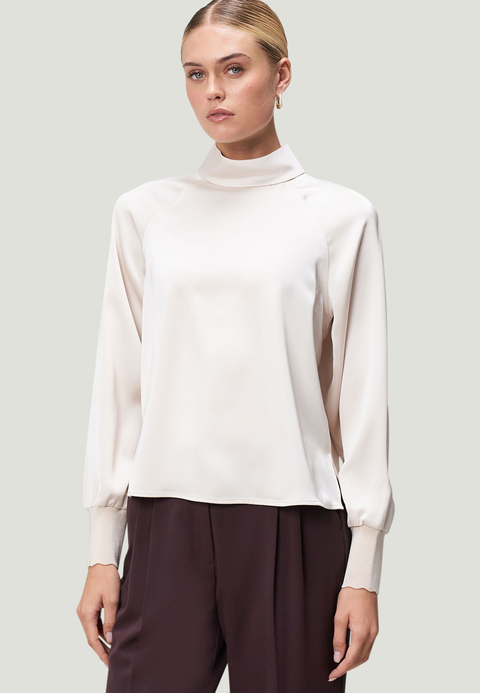 Zero | Zero Druckbluse | 38 | french oak