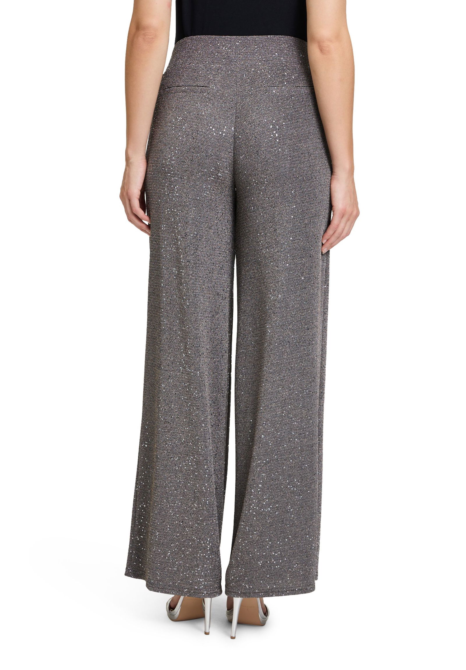 Vera Mont |  Modern fit Hose | 44 | schwarz/gold