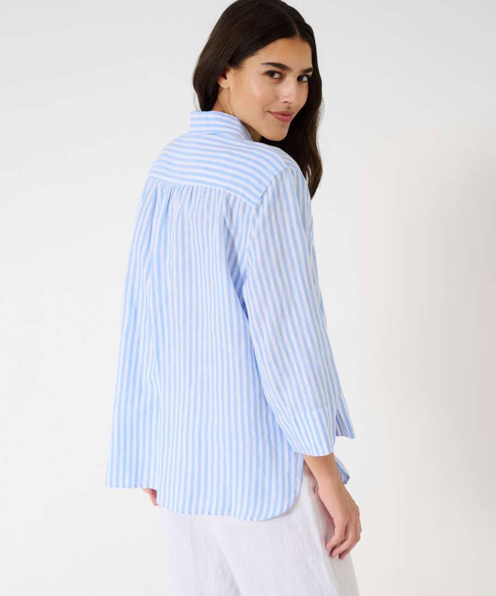 Brax | Brax Bluse aus Leinen | 38 | used stone blue