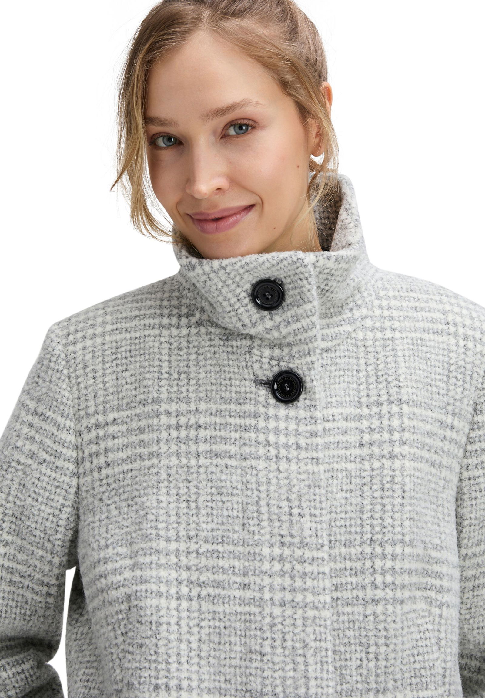 Saint Jacques | Saint Jacques Wollmantel | 40 | white/grey