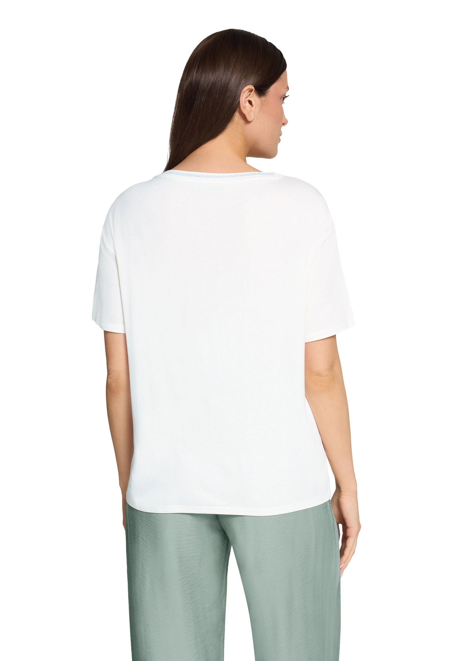 Betty Barclay |  Printshirt | 38 | patch cream/green