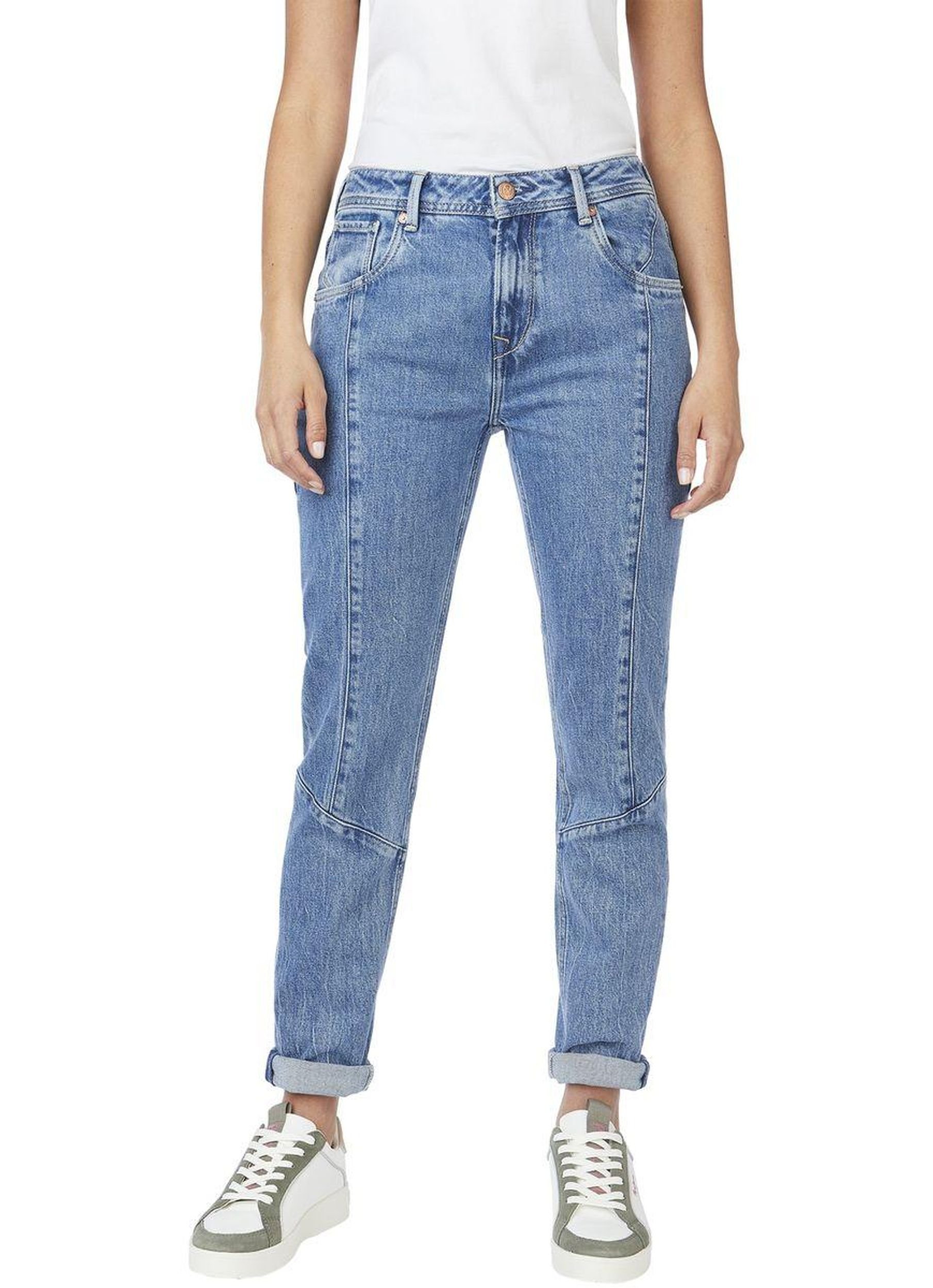 VIOLET GEO RELAXED FIT HIGH WAIST JEANS