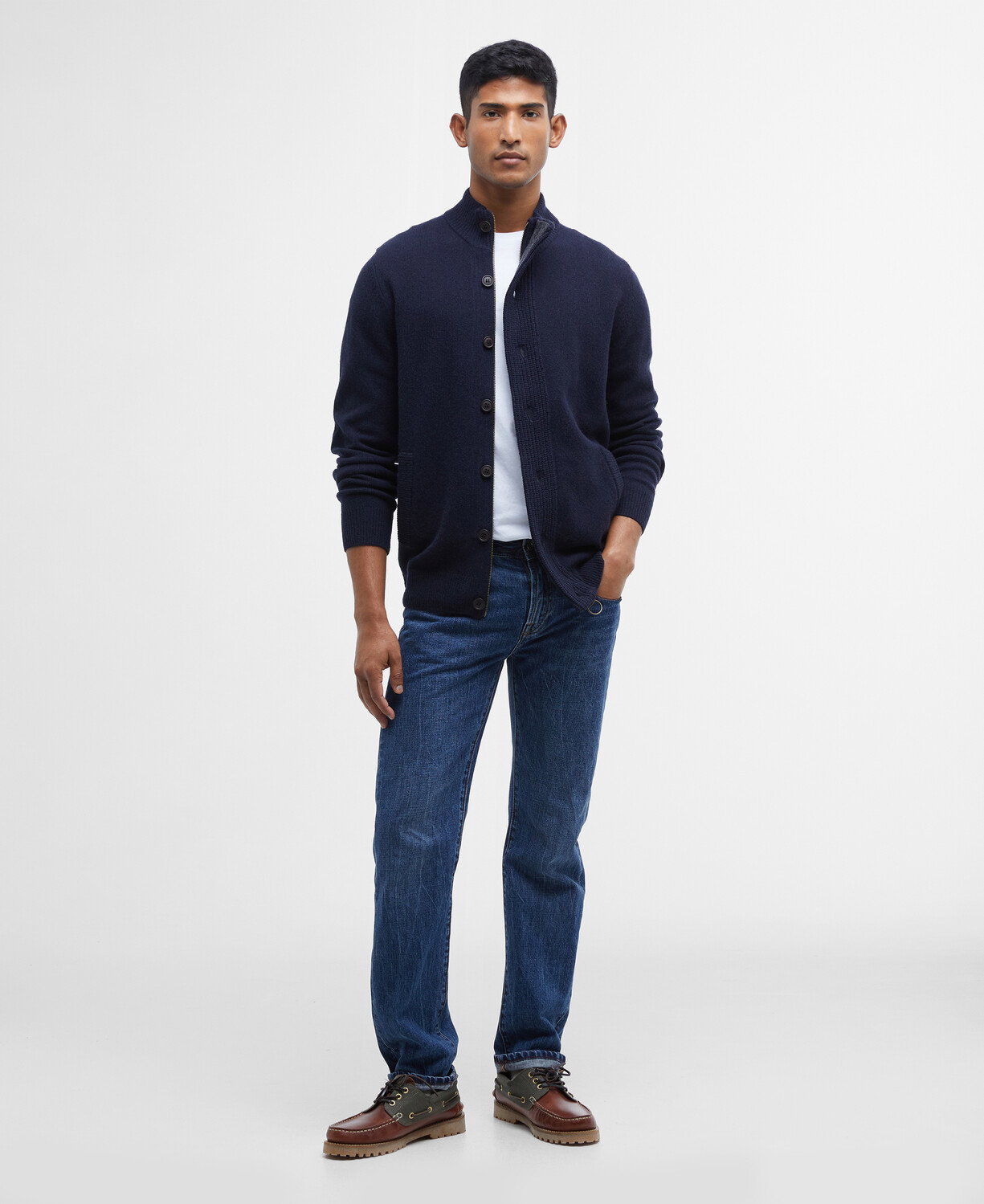 Barbour Strickjacke Essential Patch Zip Through aus Lammwolle #2