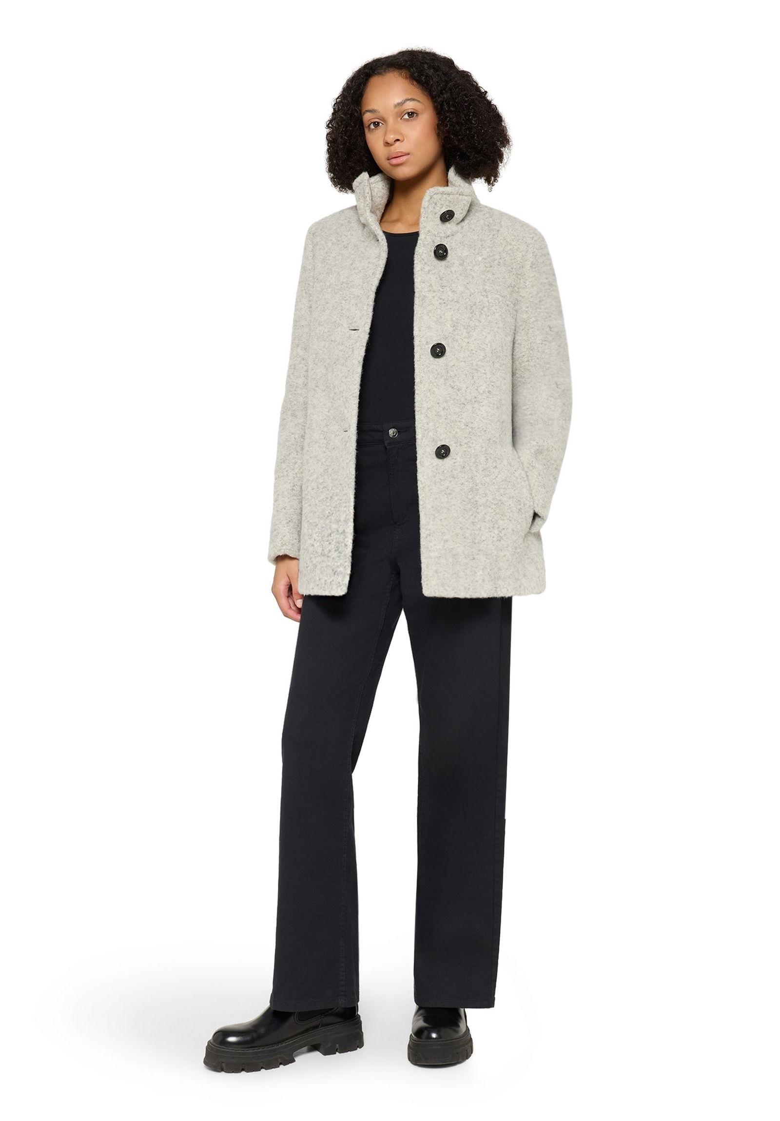 Saint Jacques |  Saint Jacques Wolljacke  | 36 | light silver melange