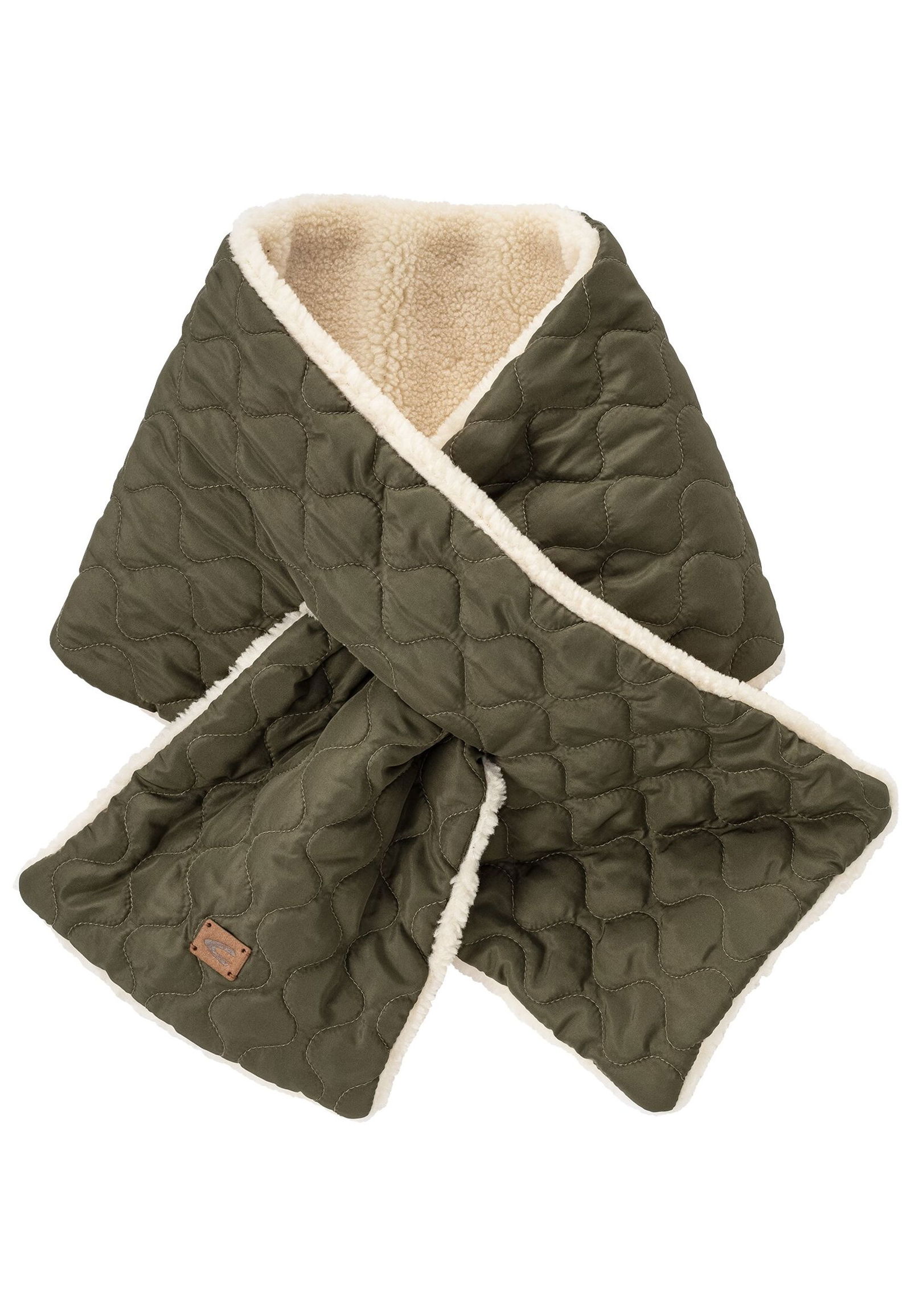 Camel Active | Camel Active Gesteppter Schal mit Teddybesatz | OS | biscuit