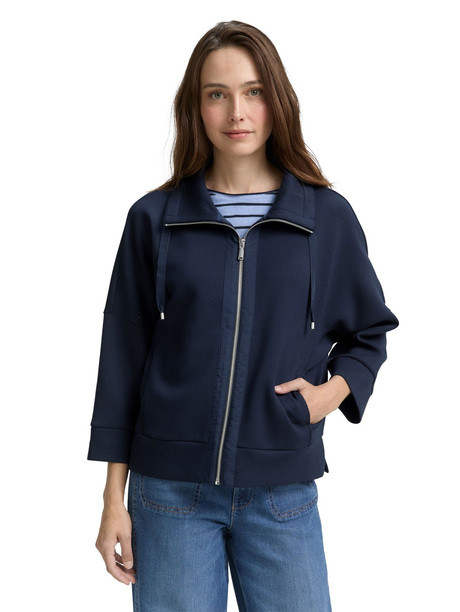 Tom Tailor |  Tom Tailor Sweatjacke  | XL | sky captain blue