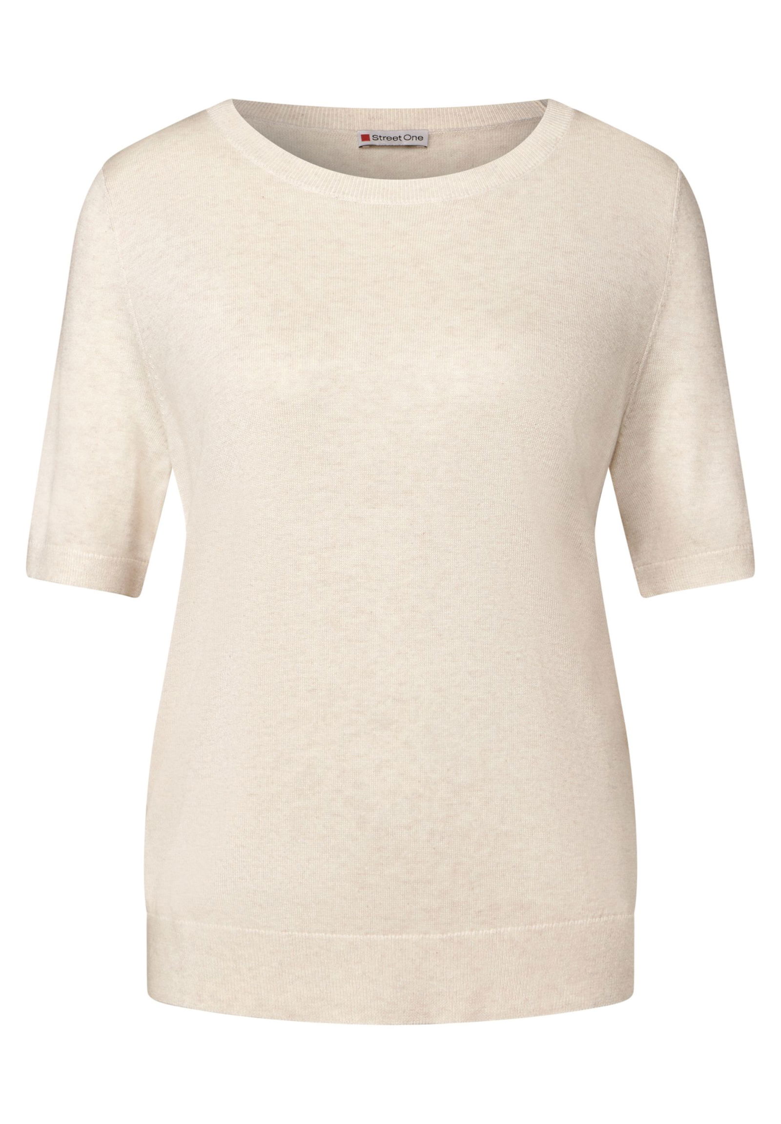 a67f3488f5a9d0e9f93212de36d84bce  |  Kurzarmpullover | 44 | cream white melange