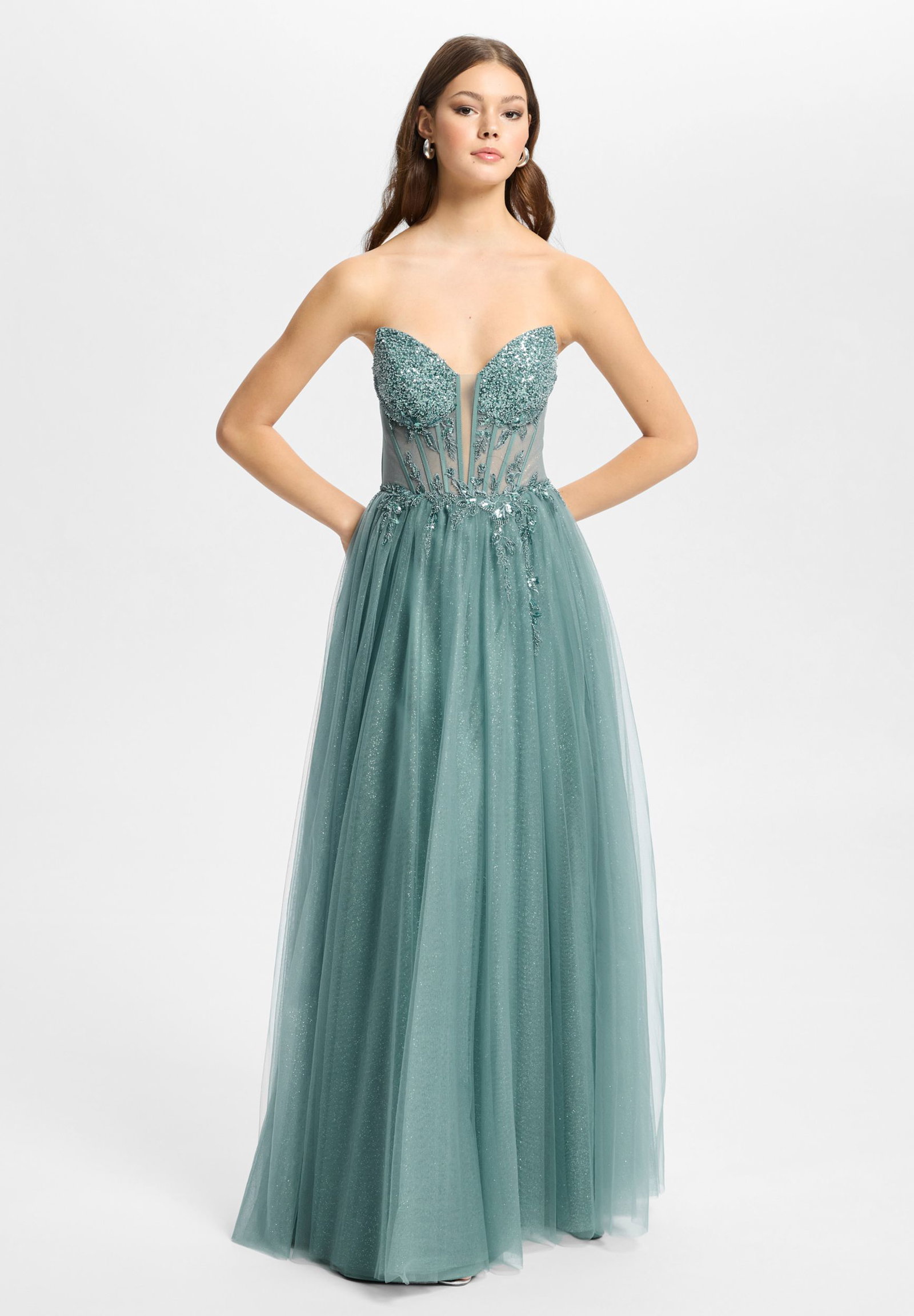 | Tüllkleid mit Schimmereffekt | 36