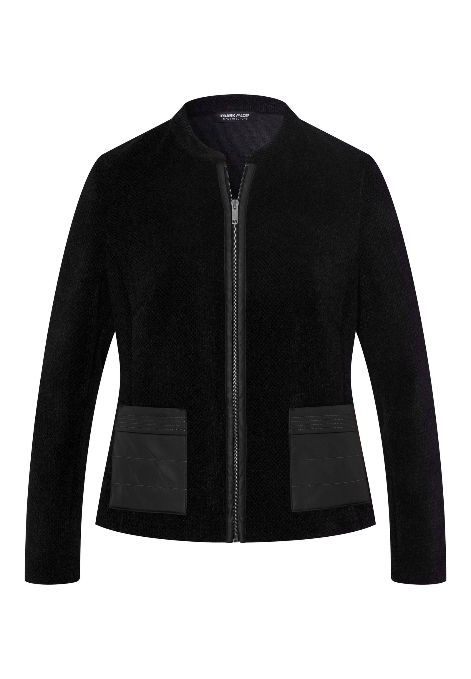 Frank Walder Strickjacke in charmanter Patchoptik schwarz 50