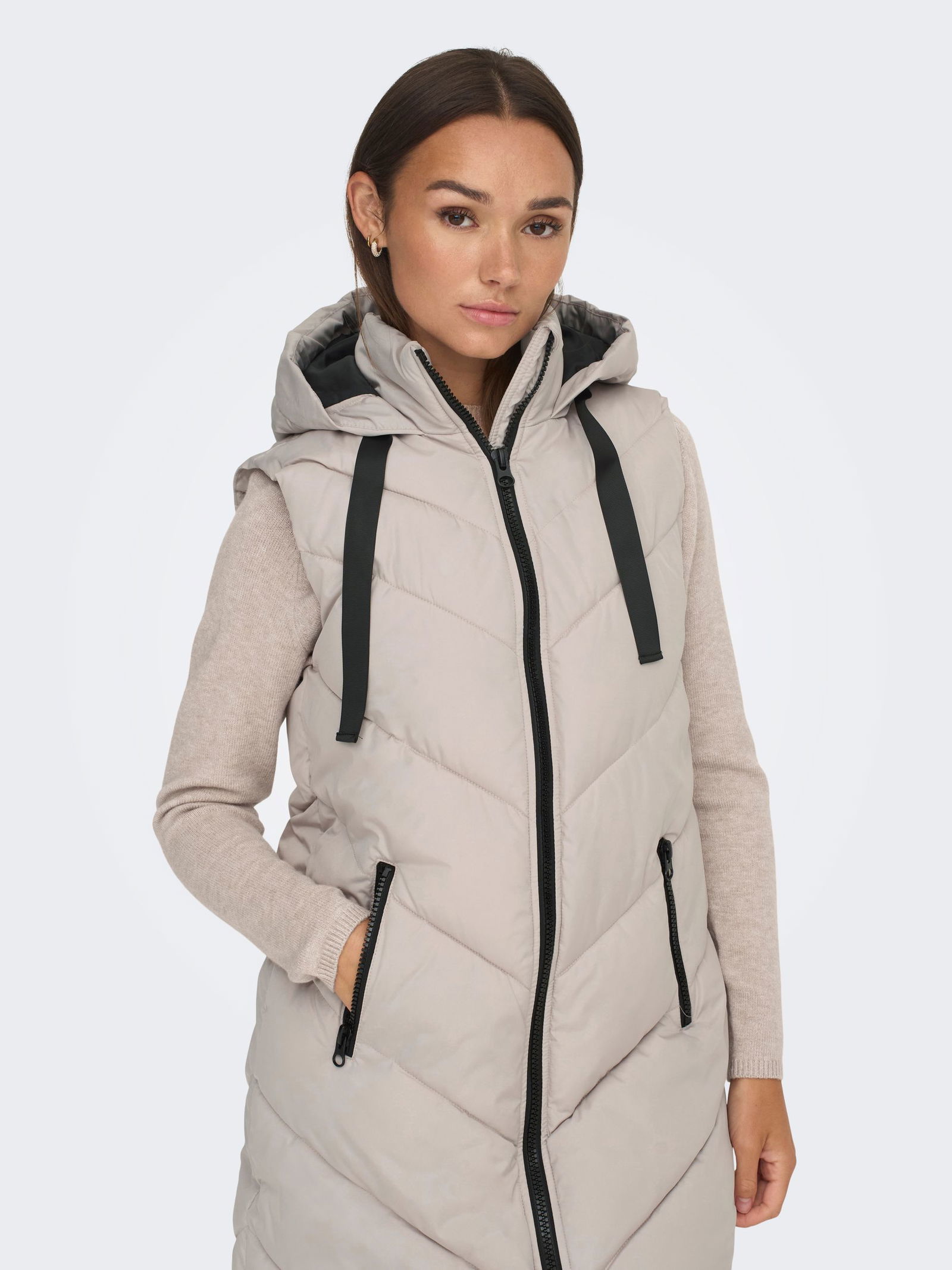 JDY | JDY Padded Hood Weste | L | black