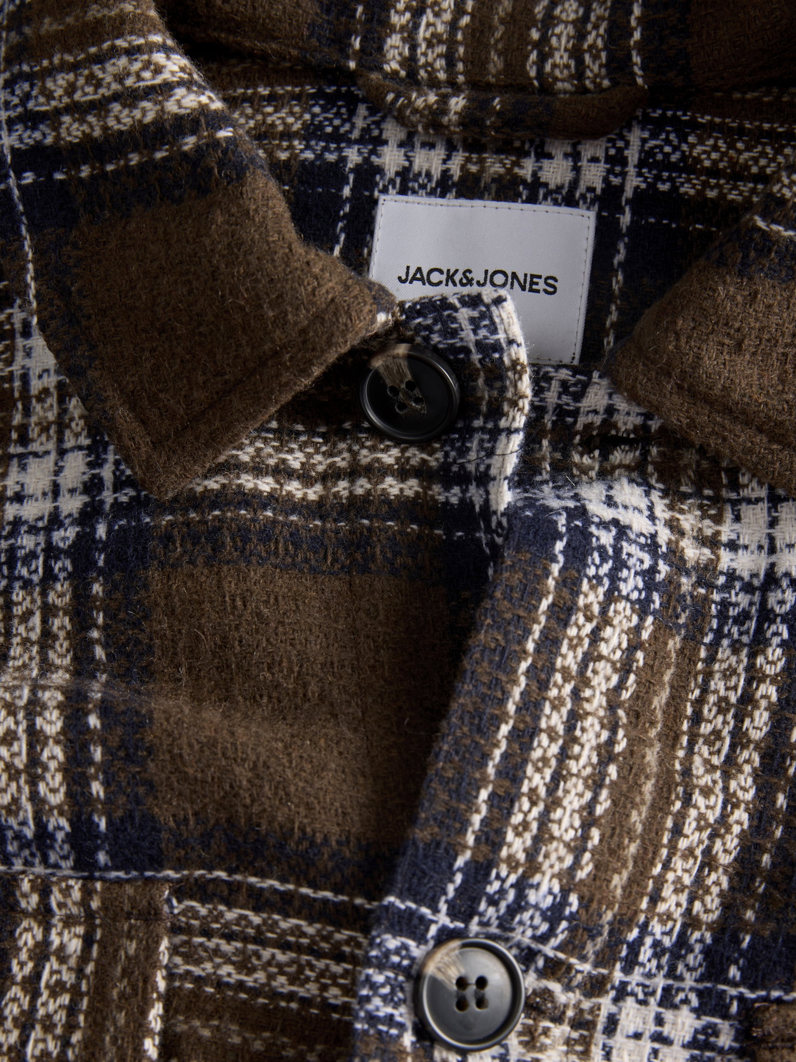 JJEREGENT STRUCTURE OVERSHIRT LS SN, Rosin/CHECK #9