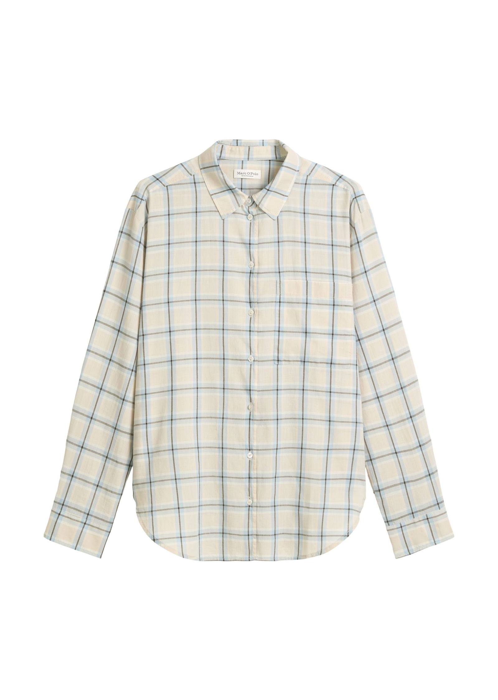 960e673710803cc63ef0e74fb4bc540d Marc O´Polo | Marc O'Polo Karobluse | 38 | multi/silvery blue
