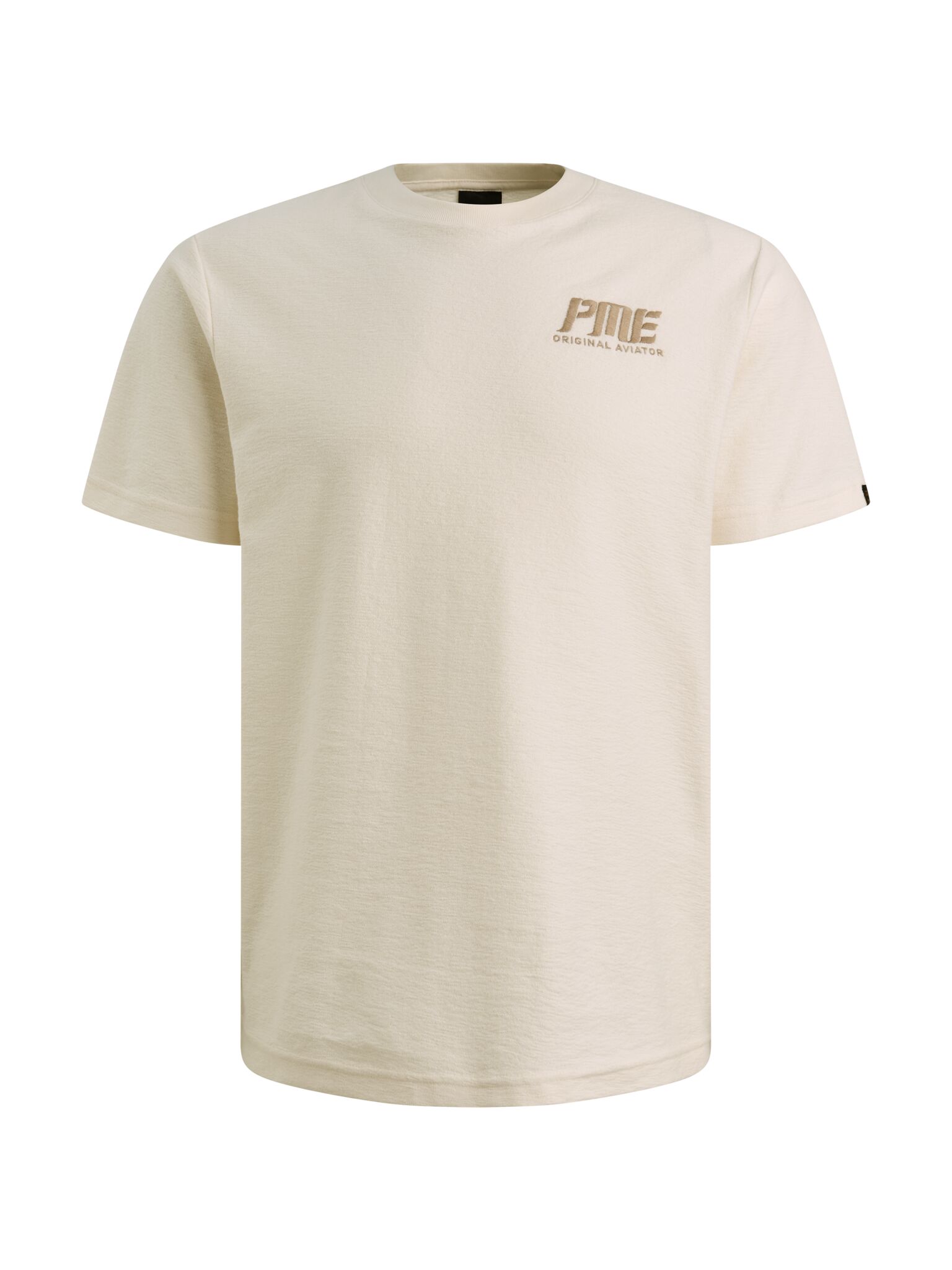 Short sleeve r-neck structure fabr, Egret #1