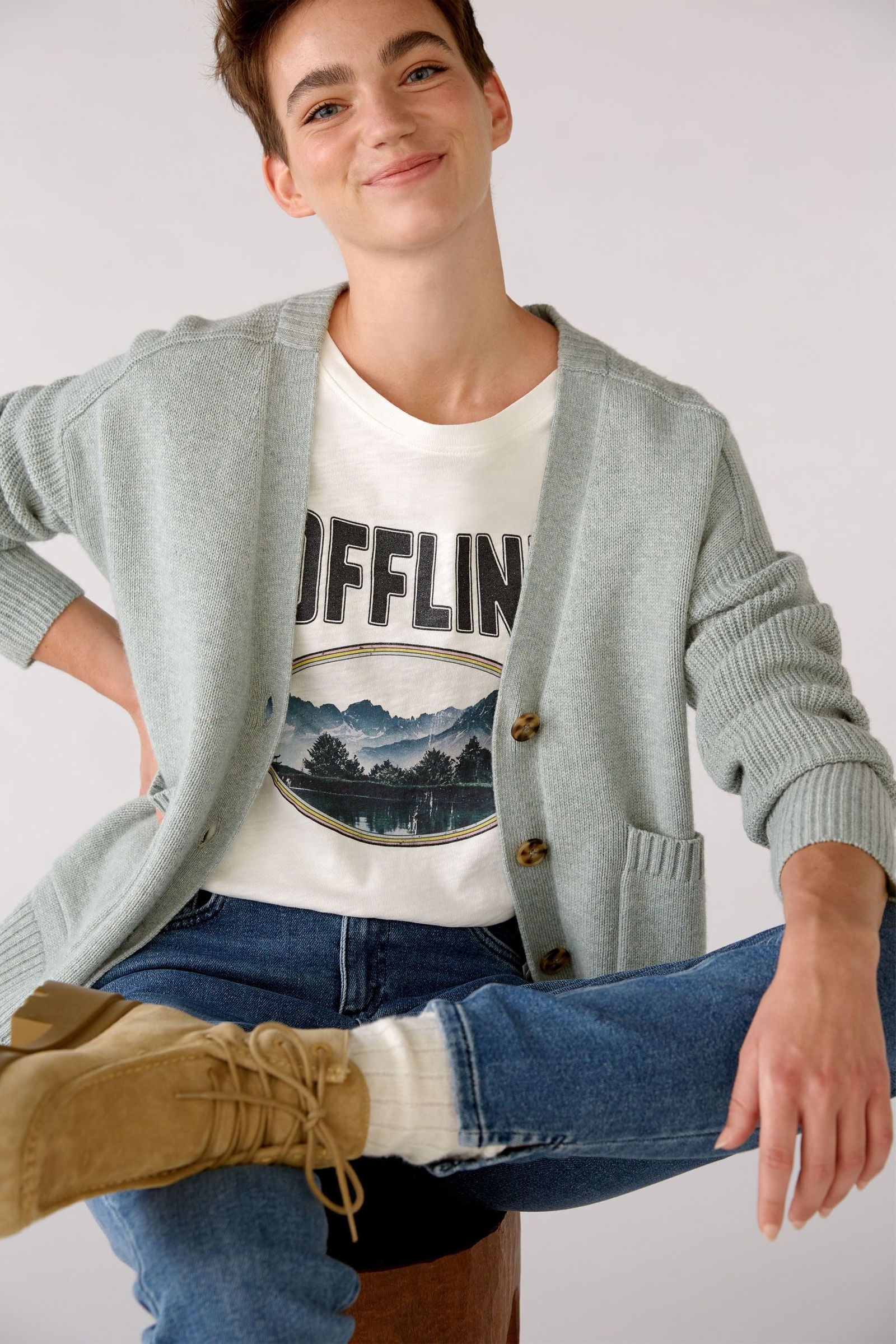 Oui Strickjacke | Cardigan