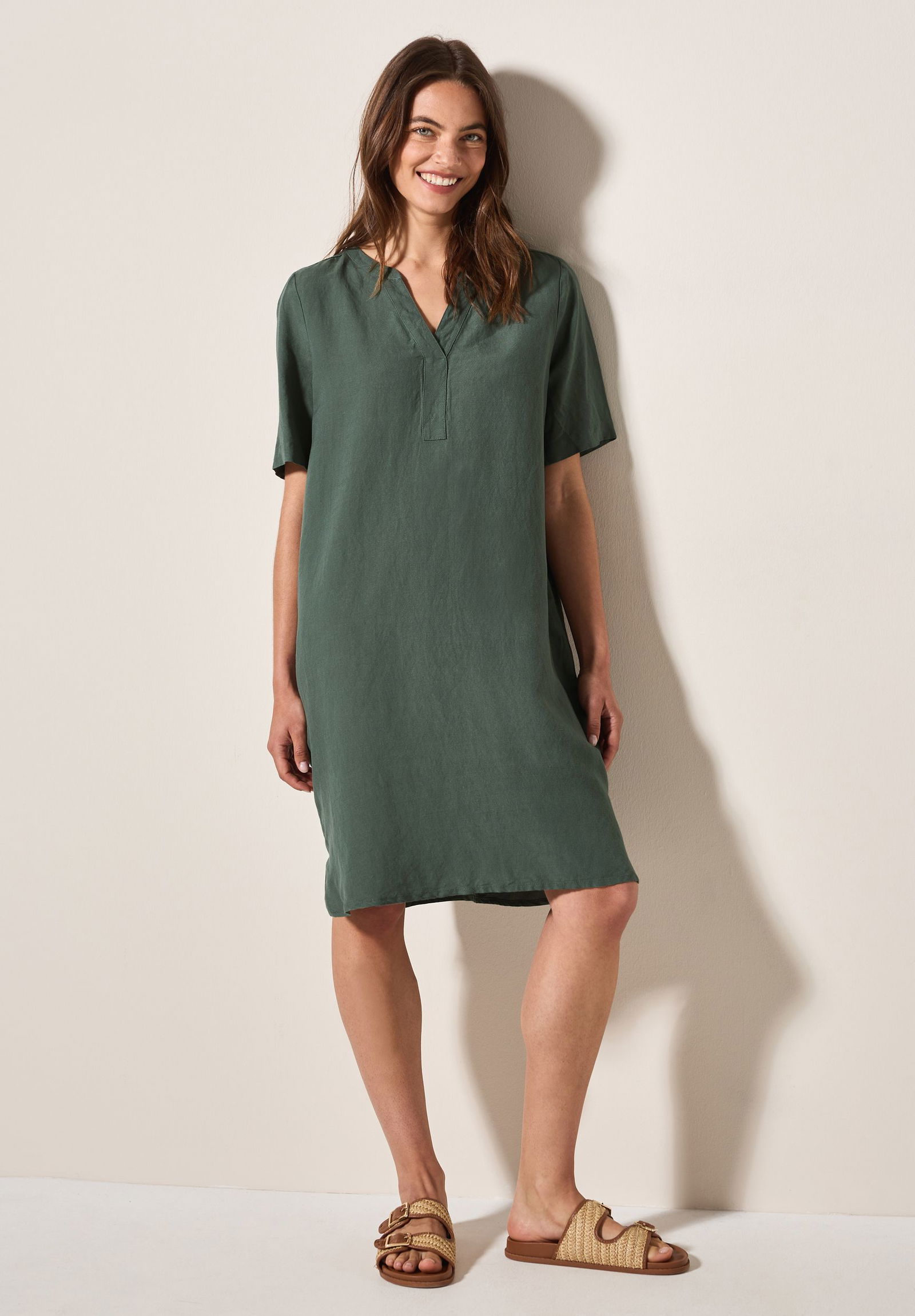 CECIL | CECIL Kleid aus Leinen | XXL | 11231_16243