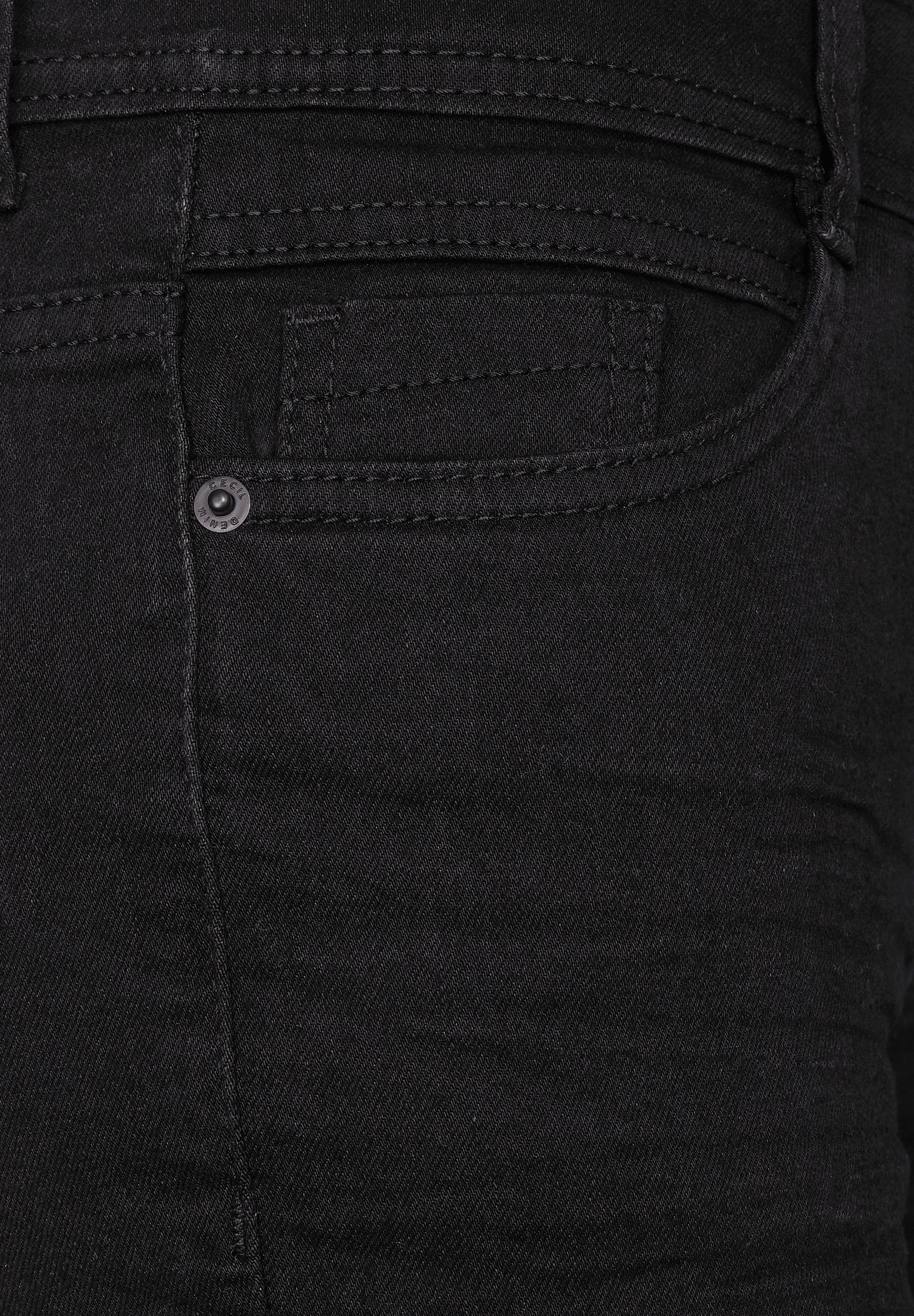 CECIL |  CECIL Straight Leg Jeans  | 28/32 | black