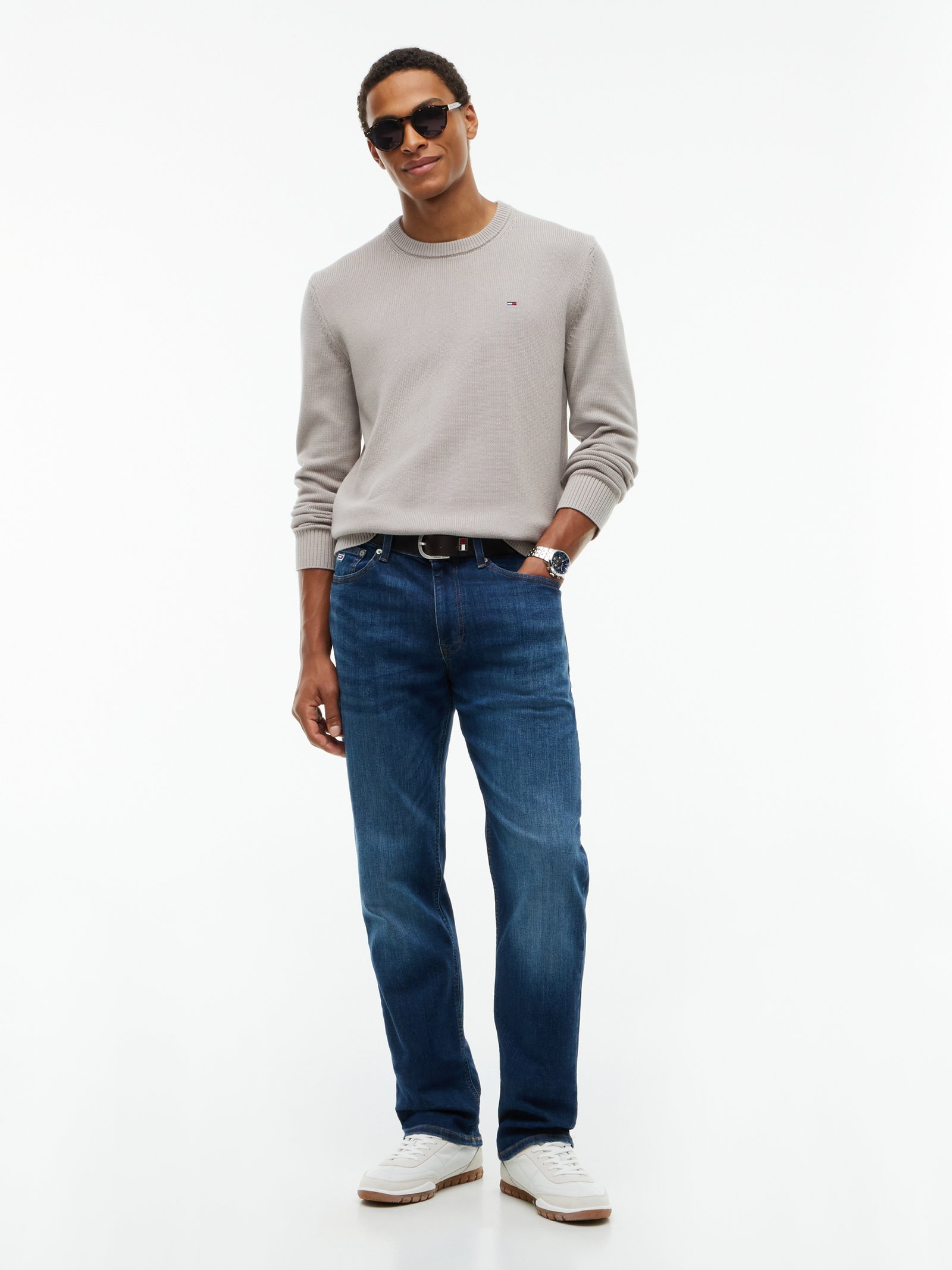 TJM SLIM ESS SWEATER EXT, GREY #5