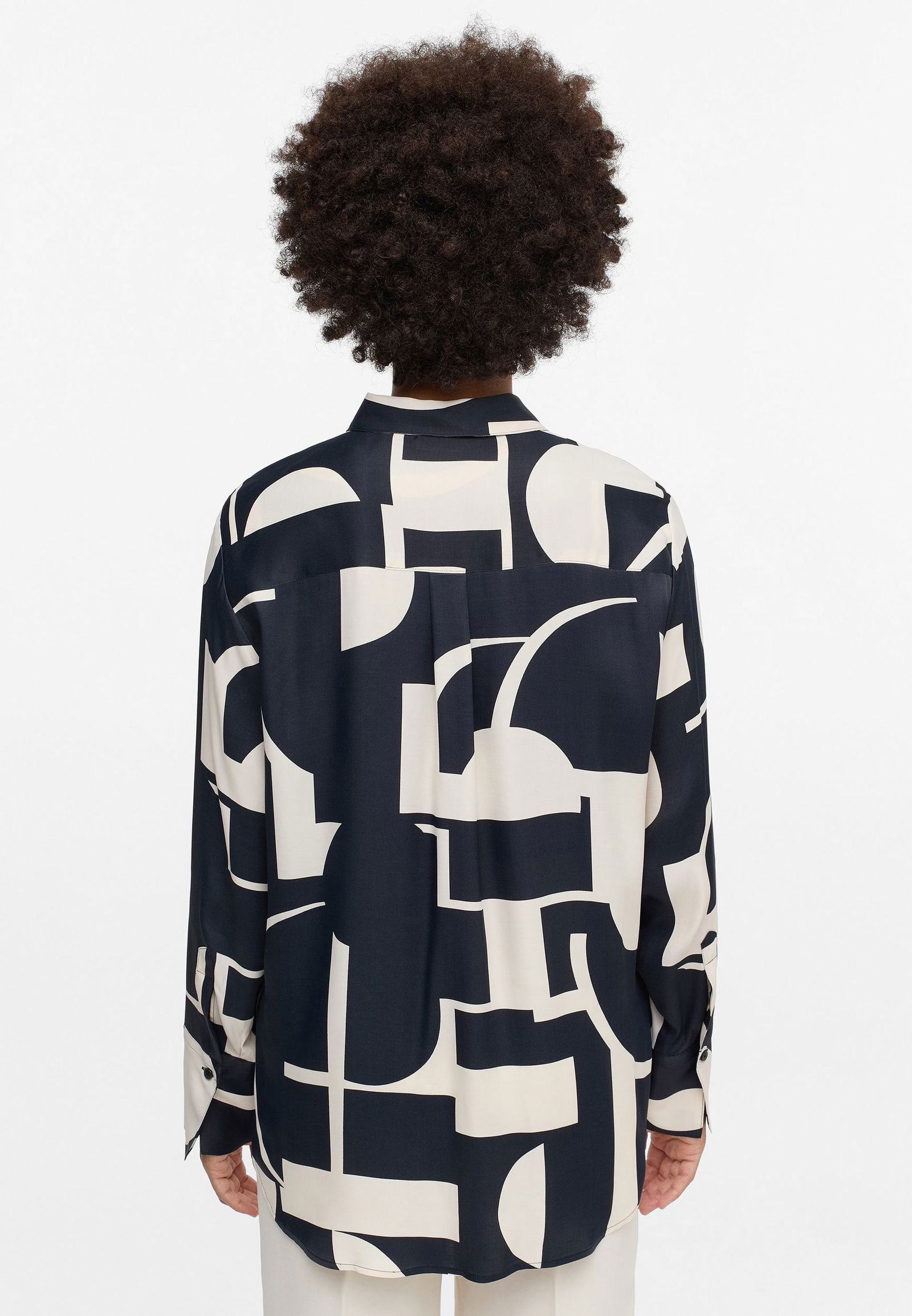 Eterna |  Eterna Druckbluse  | 38 | schwarz