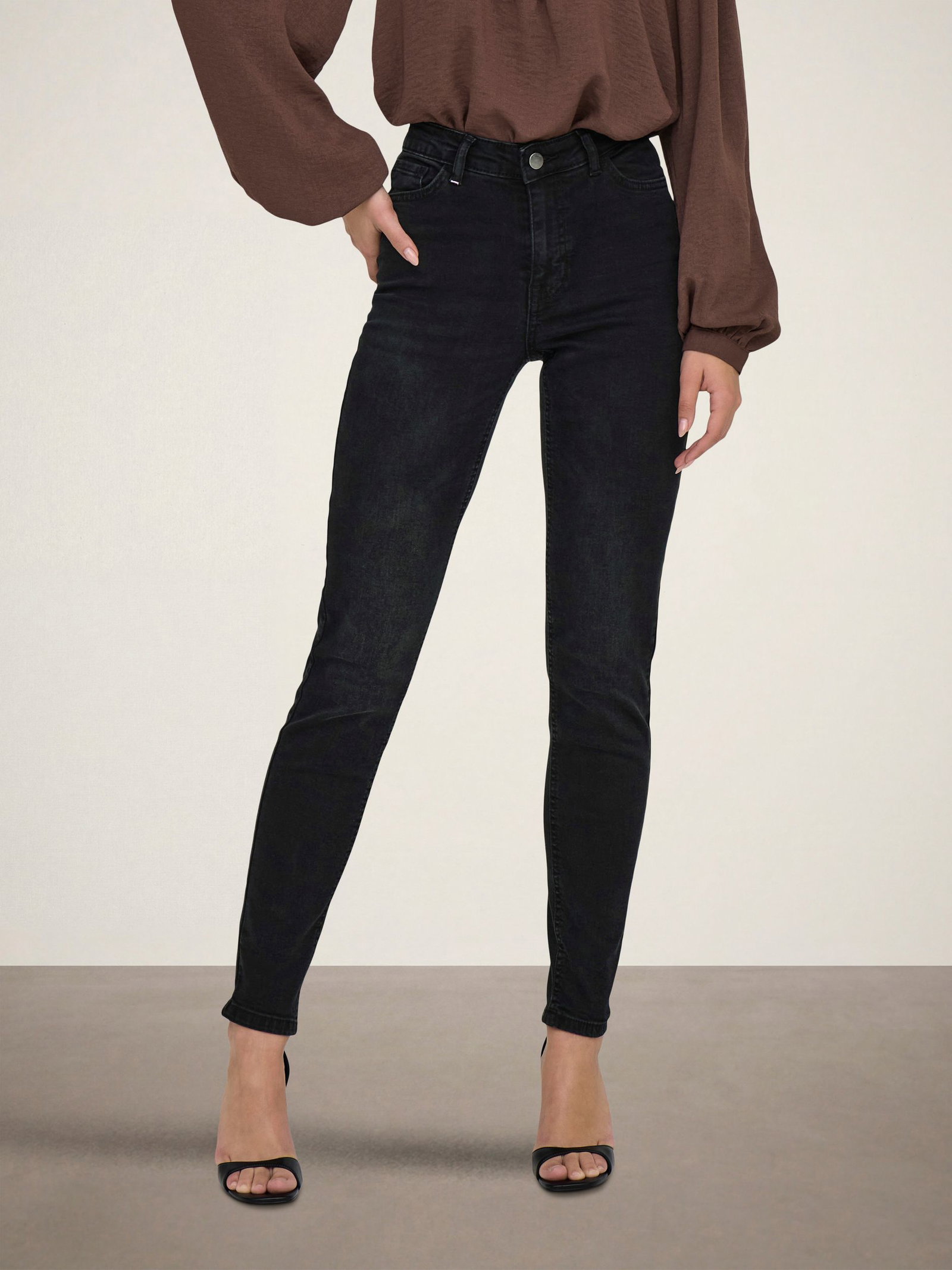 JDY |  JDY Skinny Jeans  | L/32 | black denim