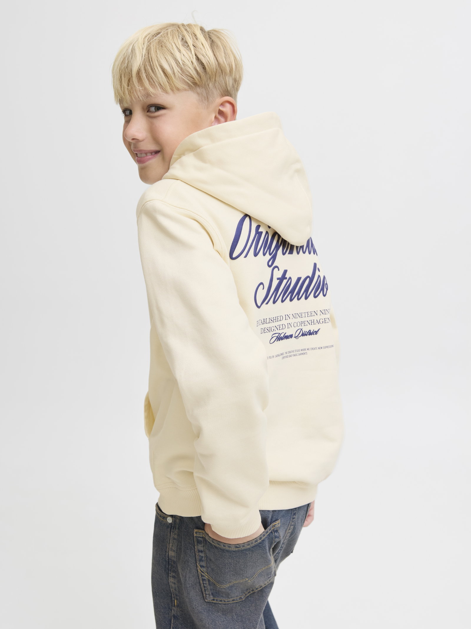 JORNORREBRO TYPO BACK SWEAT HOOD SN JNR #8