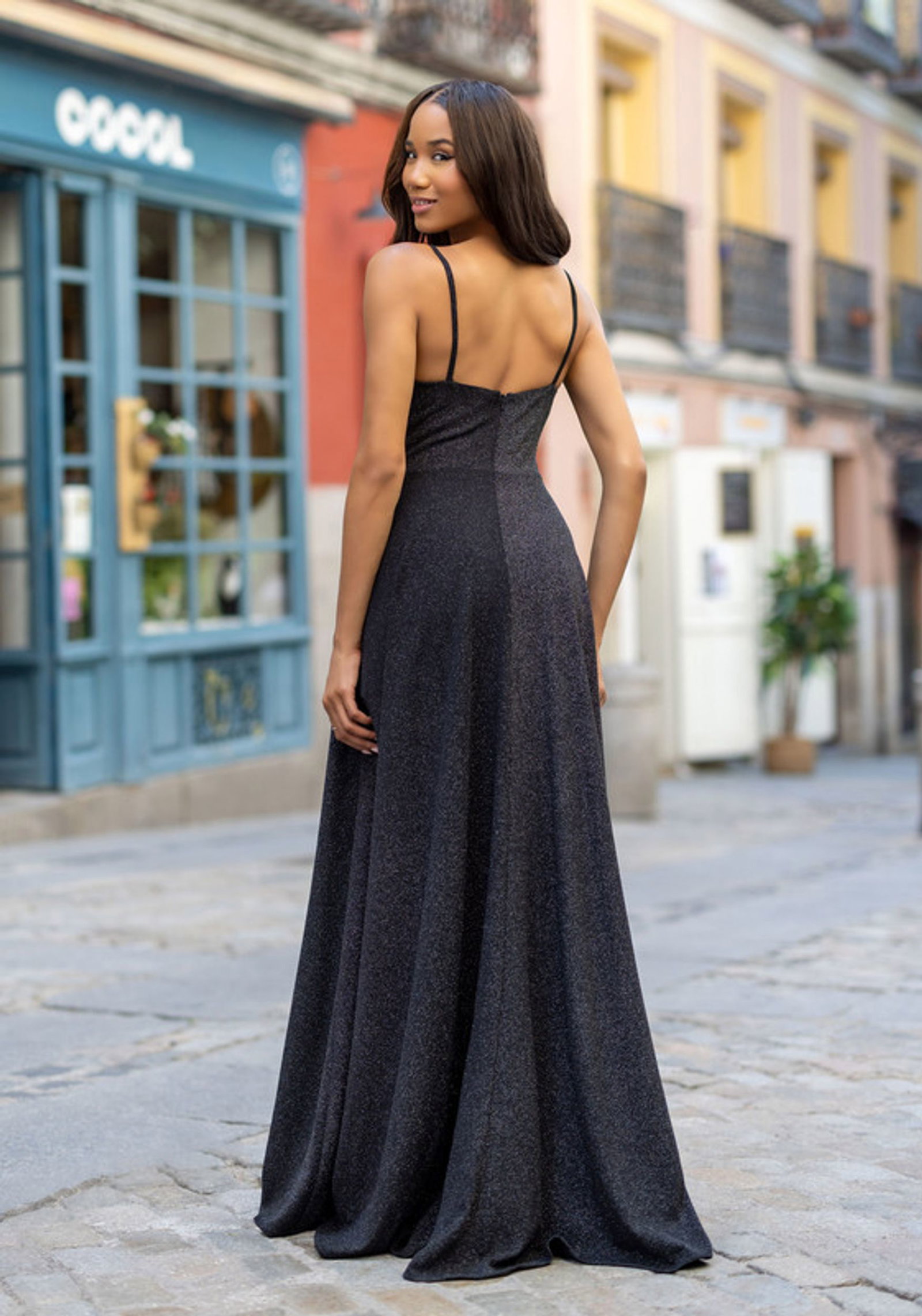 b3af1801121cec34c995cb9db8b3932d Christian Koehlert | Christian Koehlert Langes Kleid | 42 | Glitter Phantom Black