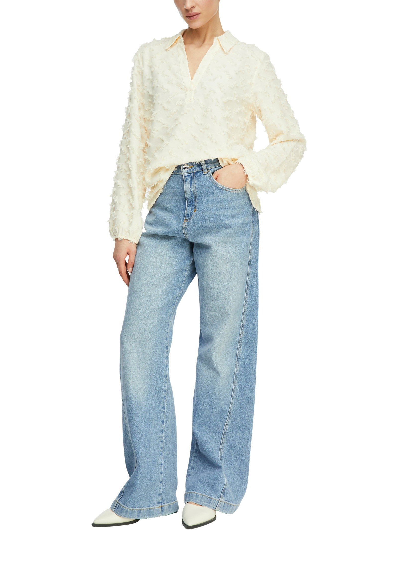 Comma Jacquard-Bluse mit 3-D-Struktur #4