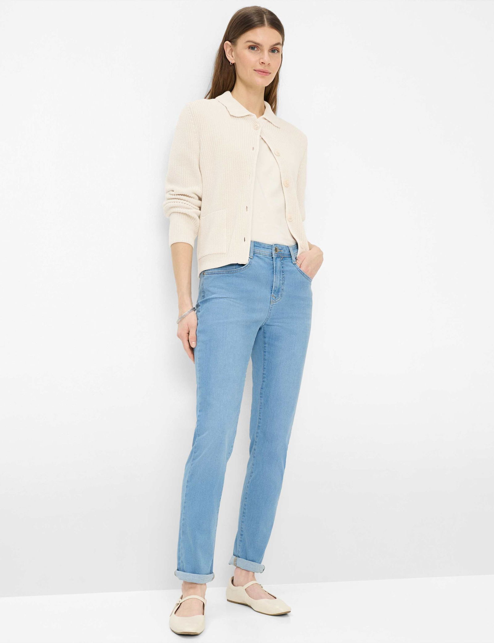 Brax |  Brax Mom Jeans  | 44 | used summer blue