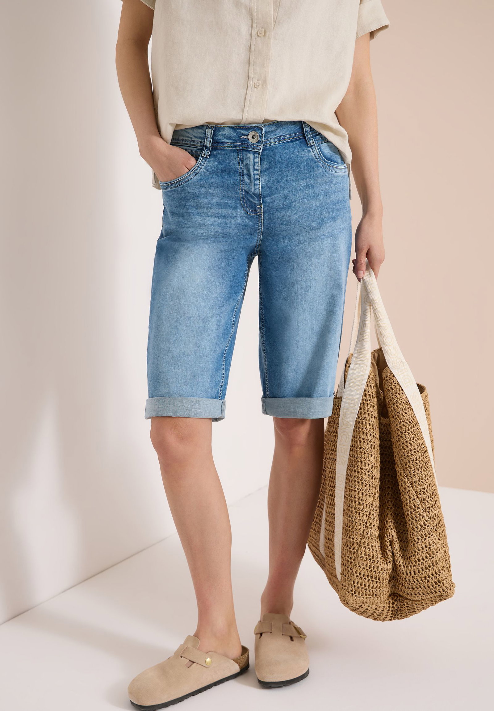 CECIL |  CECIL Shorts  | 29 | light blue washed