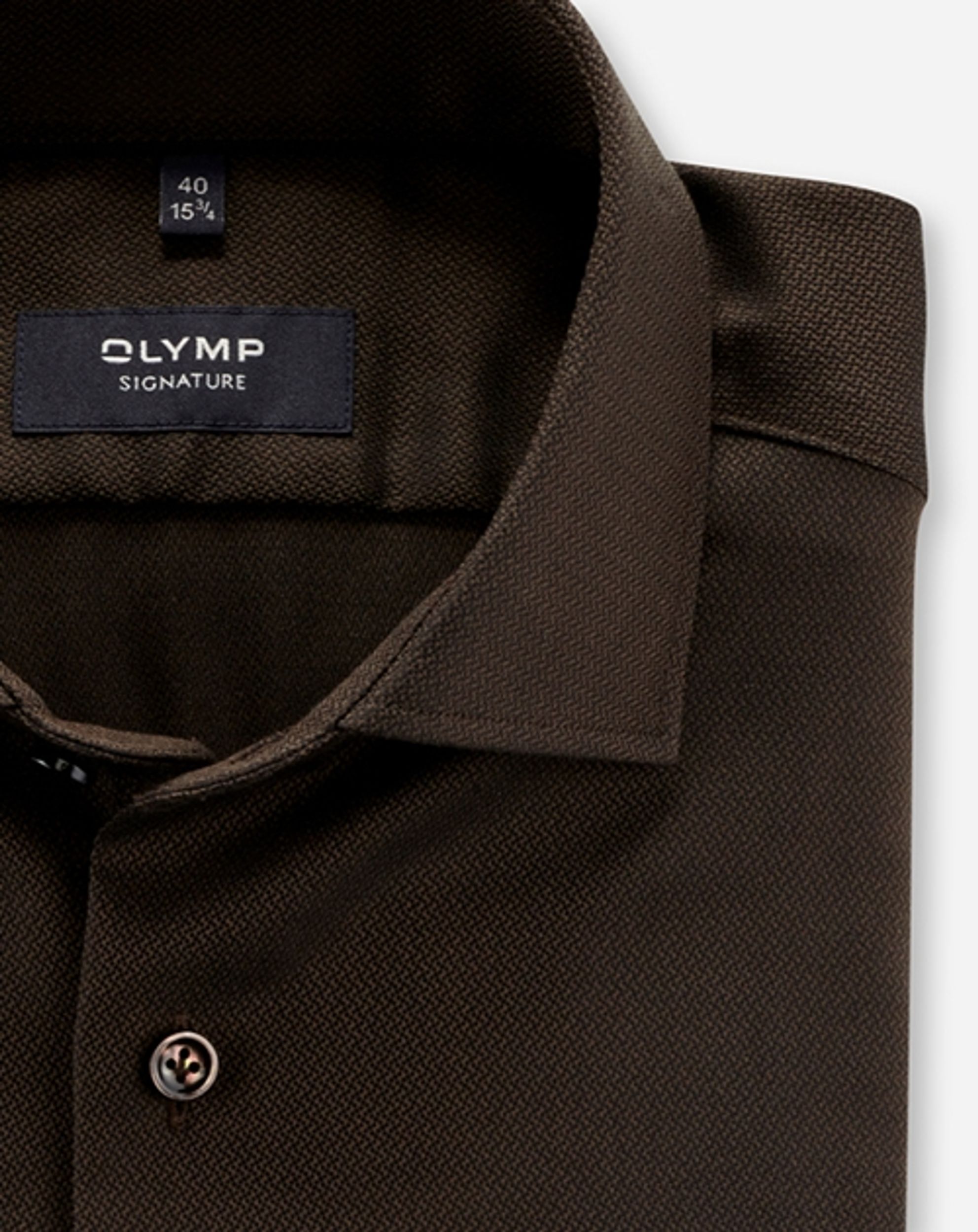 OLYMP Signature |  Olymp Signature Hemd Tailored Fit | 40 | braun