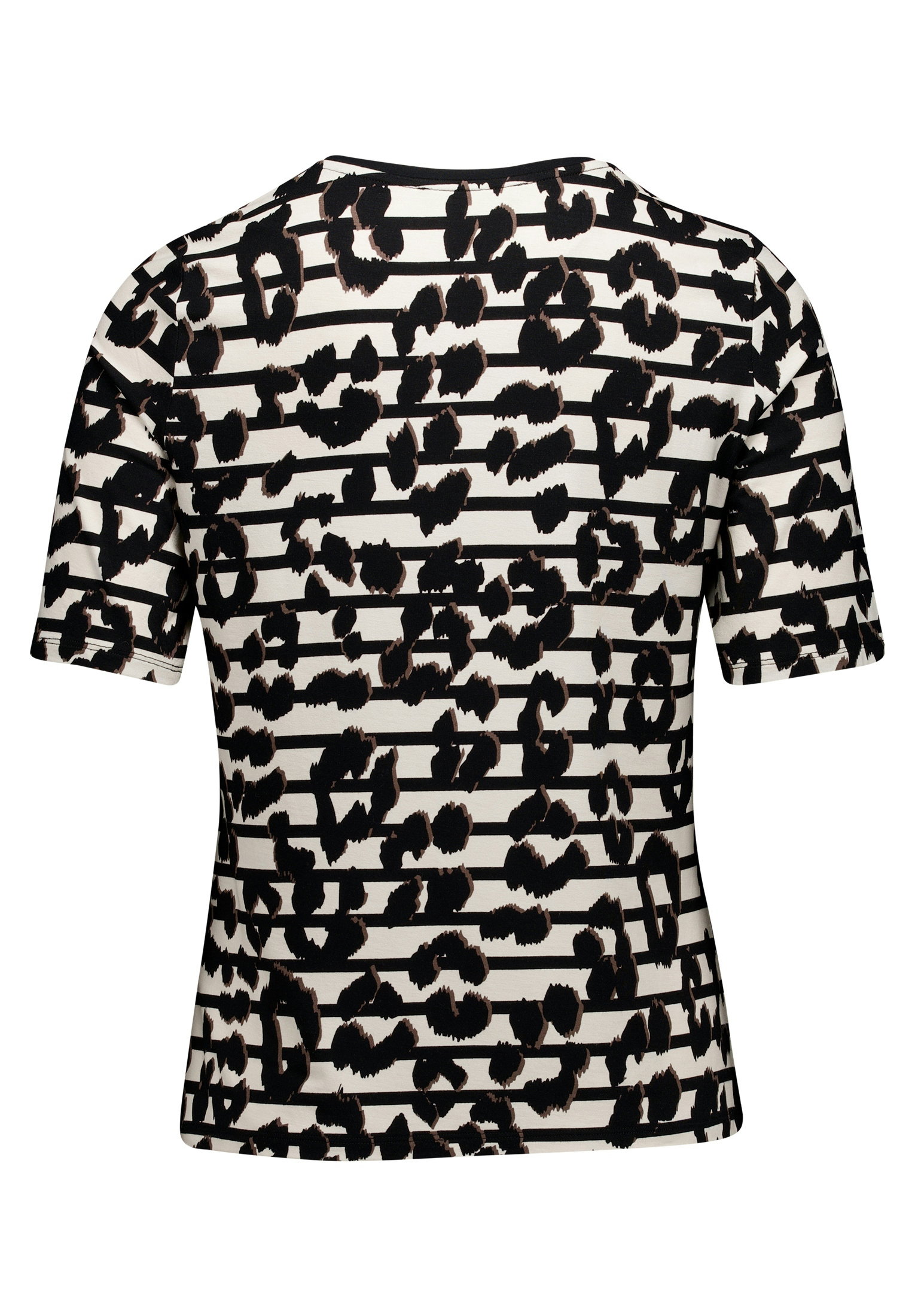 Shirt Kurz 1/2 Arm, Beige/Black #2
