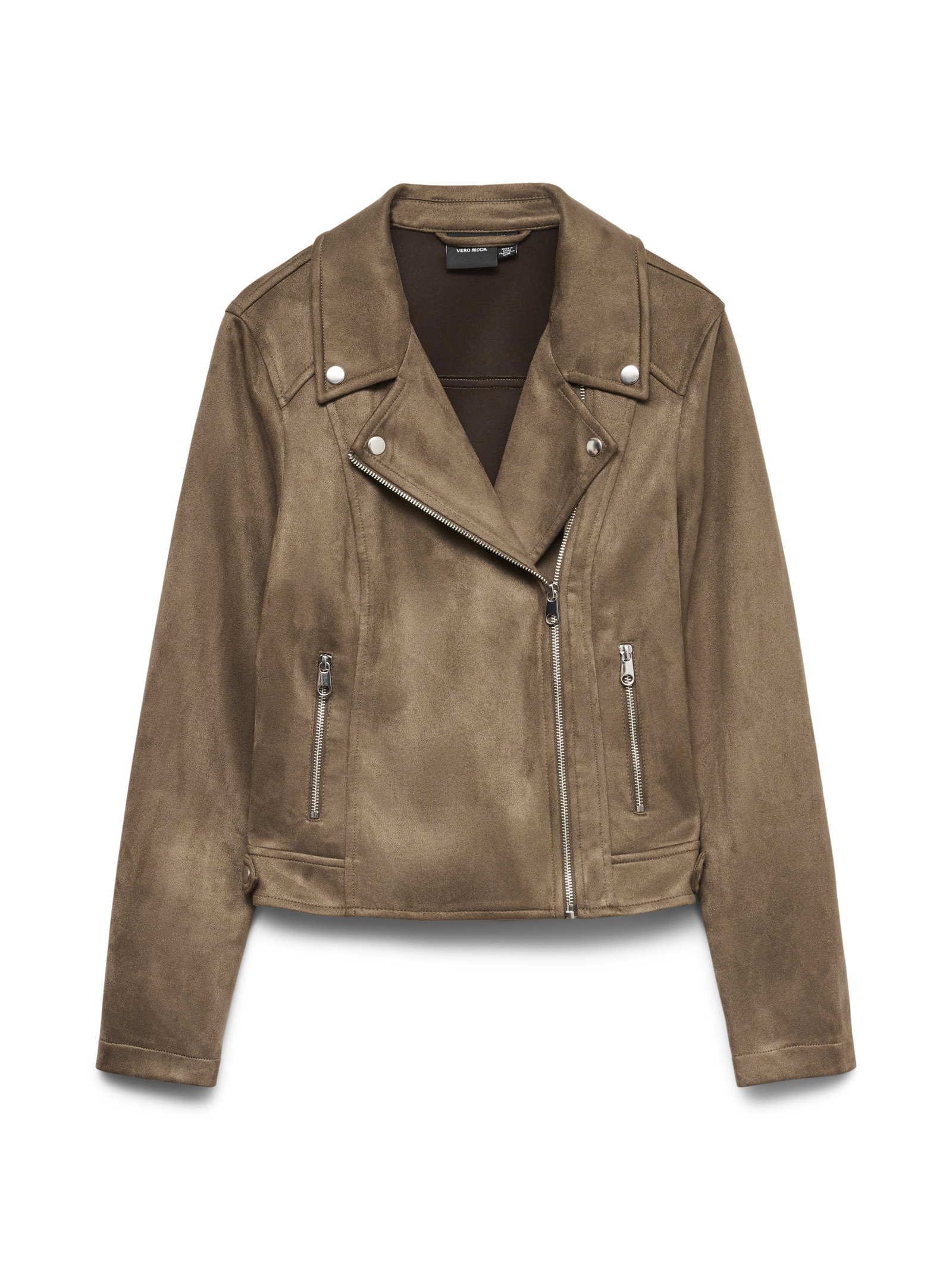 VMJOSE SHORT FAUX SUEDE JACKET NOOS, Chocolate Chip #1