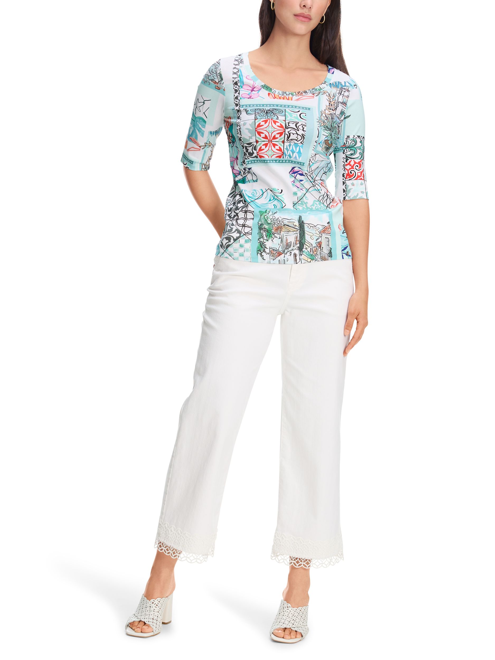 Marc Cain Collections |  Bedrucktes Shirt | 40 | breath