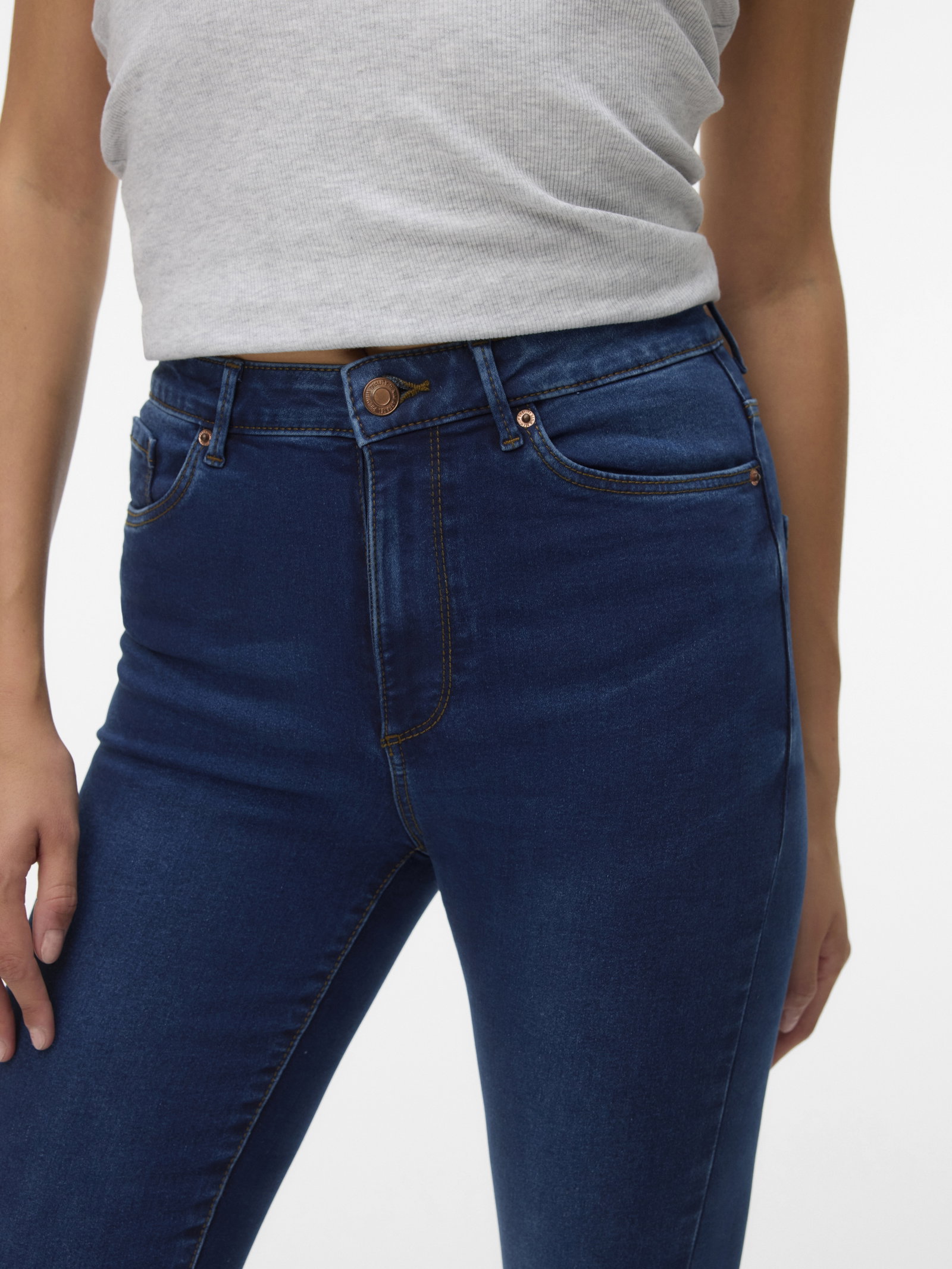 VMSOPHIA HR SKINNY J SOFT VI3128 GA, Dark Blue Denim #6