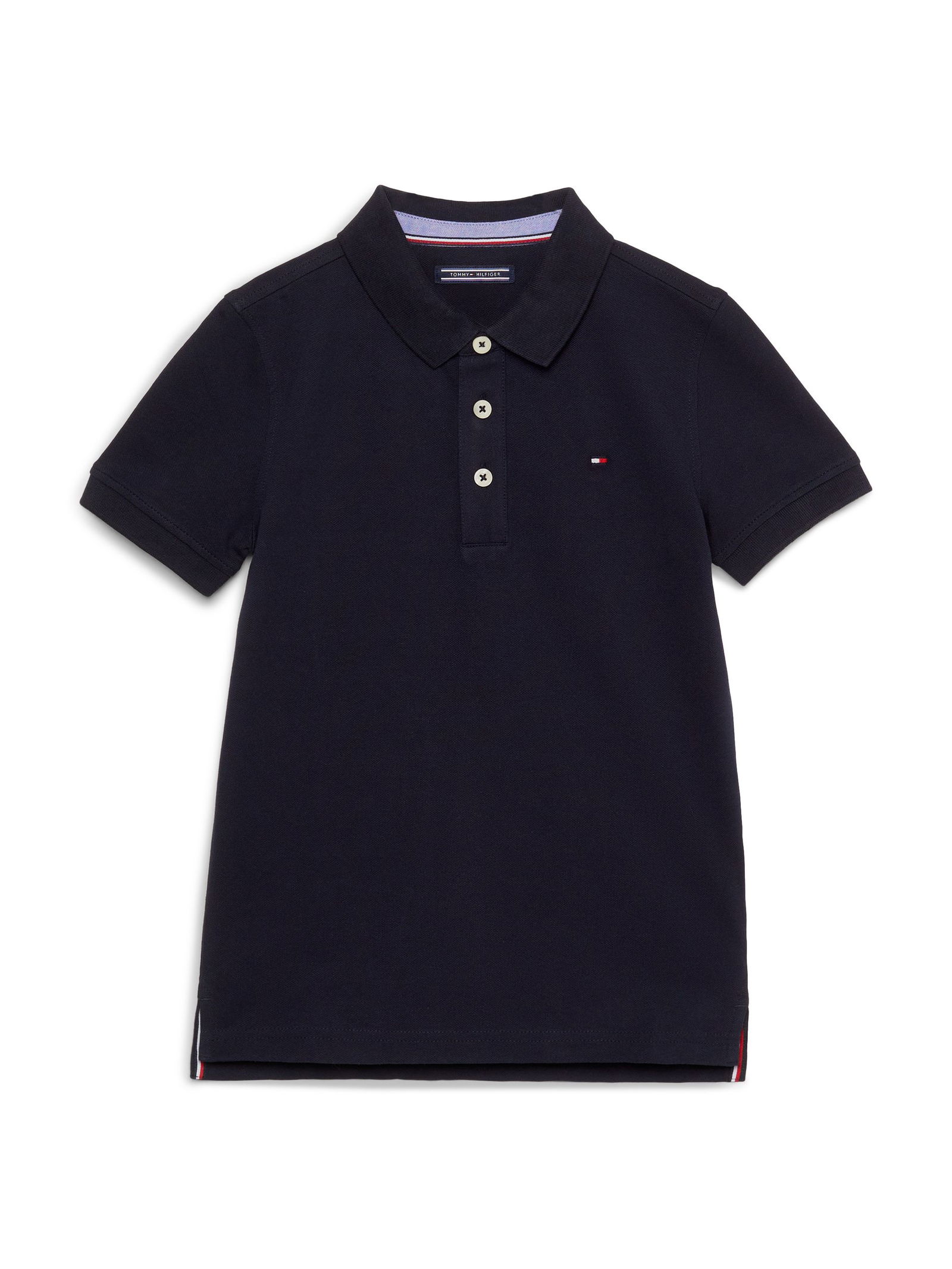 Tommy Hilfiger |  BOYS TOMMY POLO S/S, WHITE | 140 | DENIM