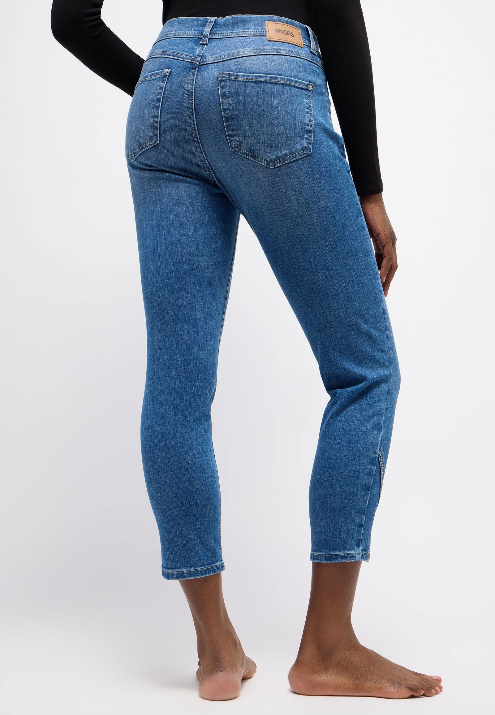 Angels | Angels Slim Fit Jeans "Ornella" | 42 | mid blue random used