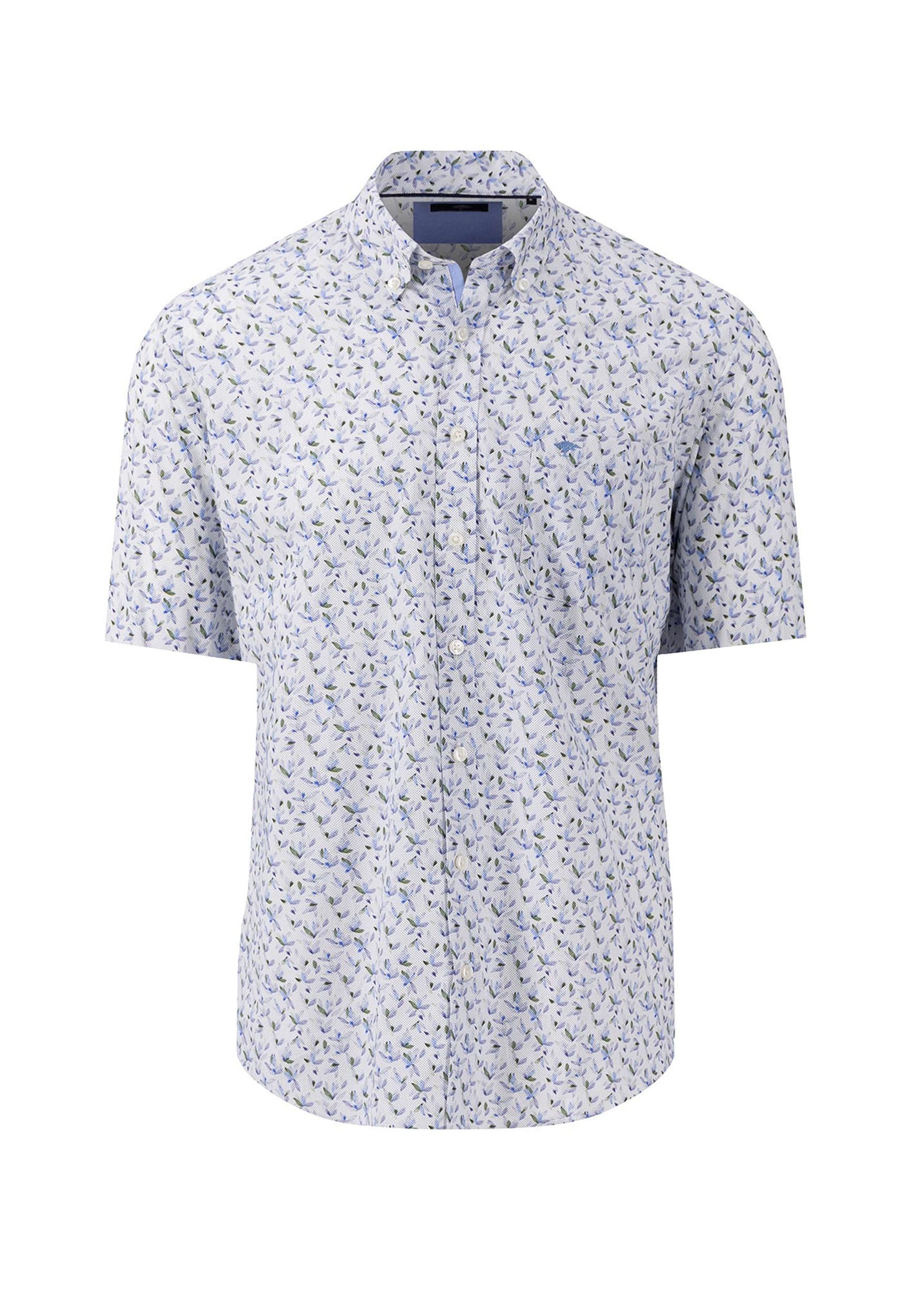 Fynch Hatton |  Fynch Hatton Hemd Regular Fit  | 3XL | crystal blue