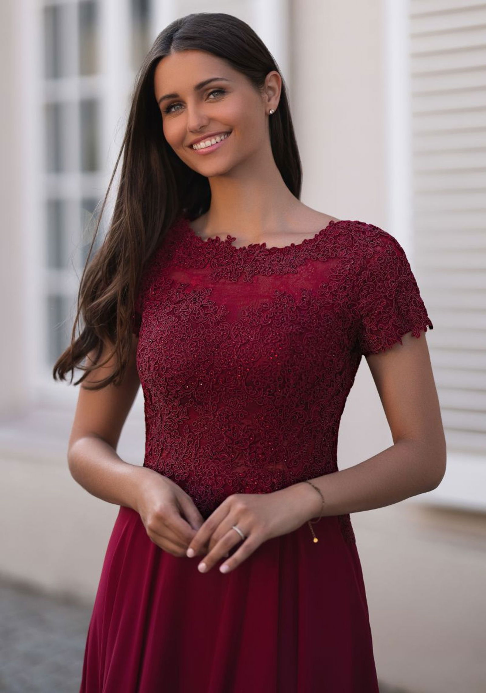 Christian Koehlert Kurzärmliges Abendkleid 