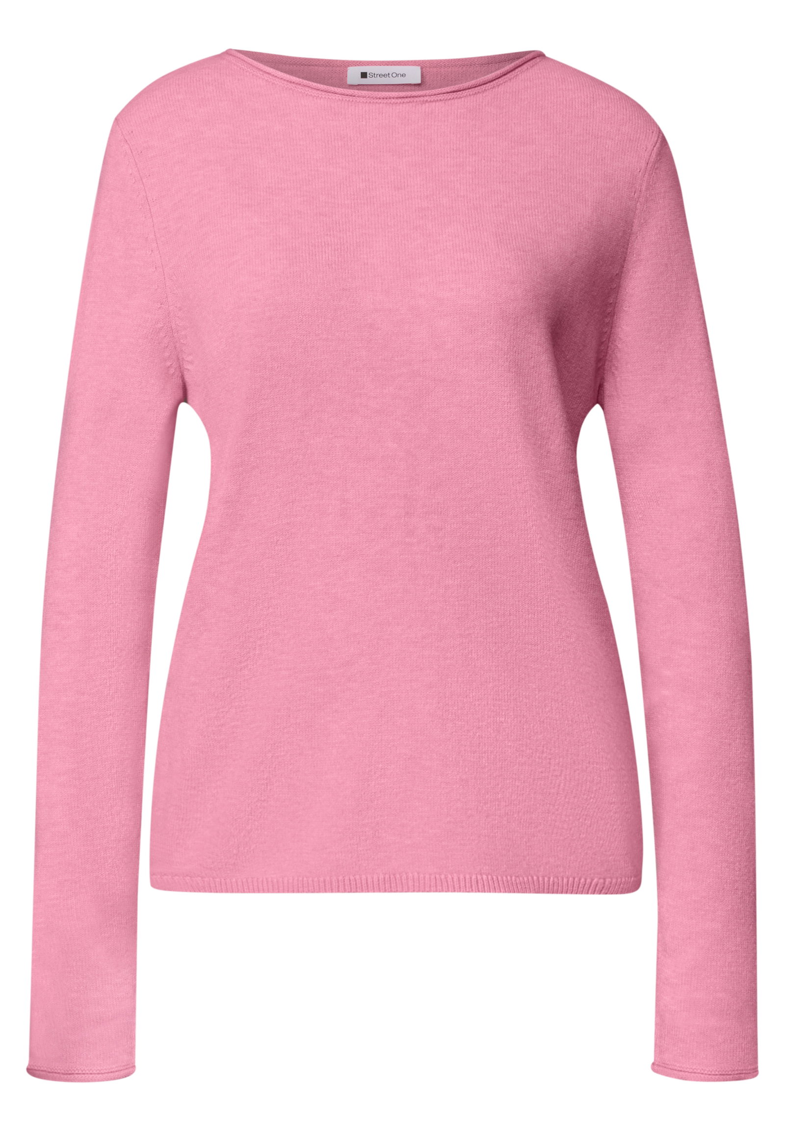 LTD QR_rolled edge u-boat swea, warm blush mel. #1