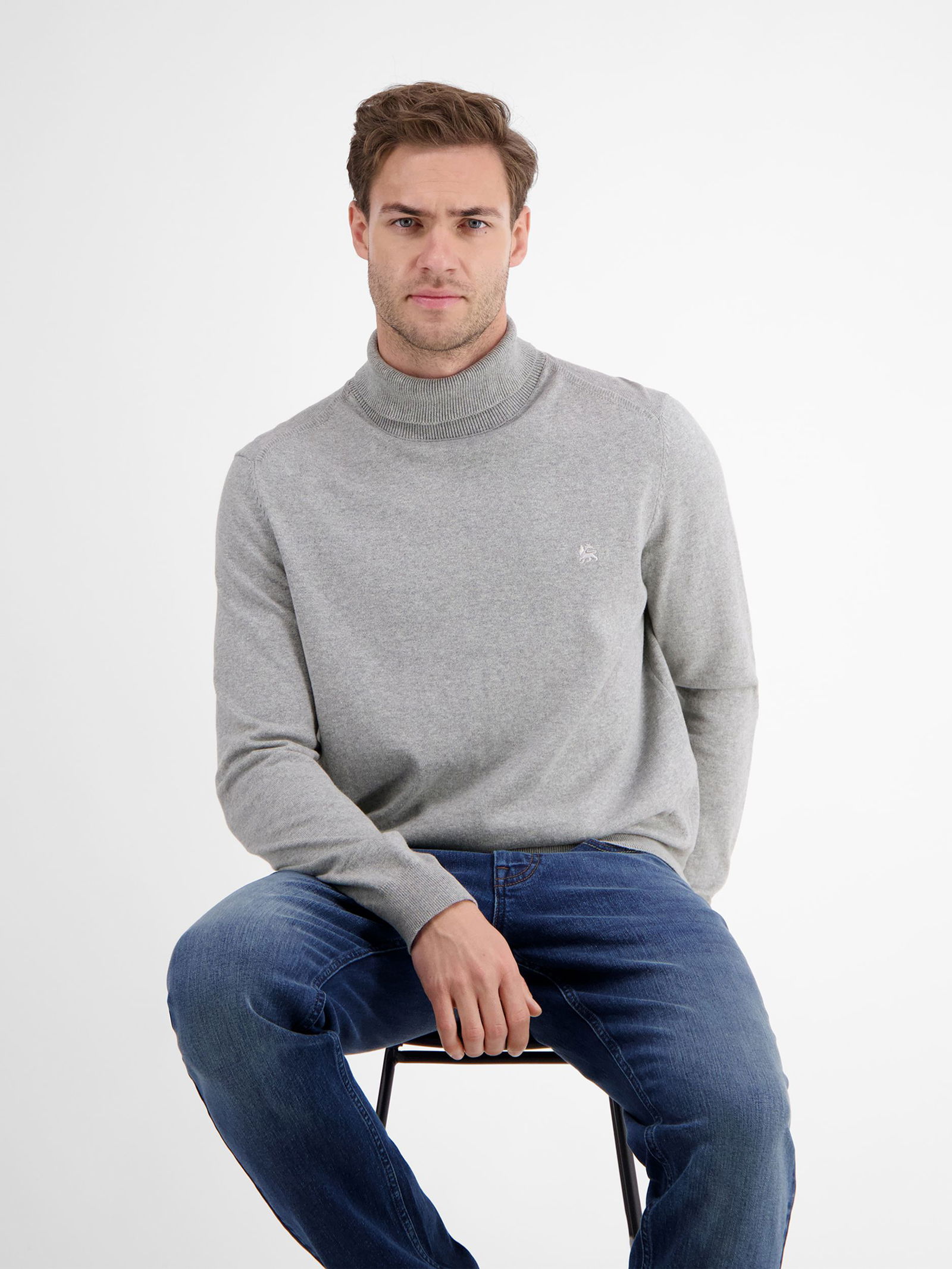 Lerros | Lerros Pullover | L | platinum grey melange