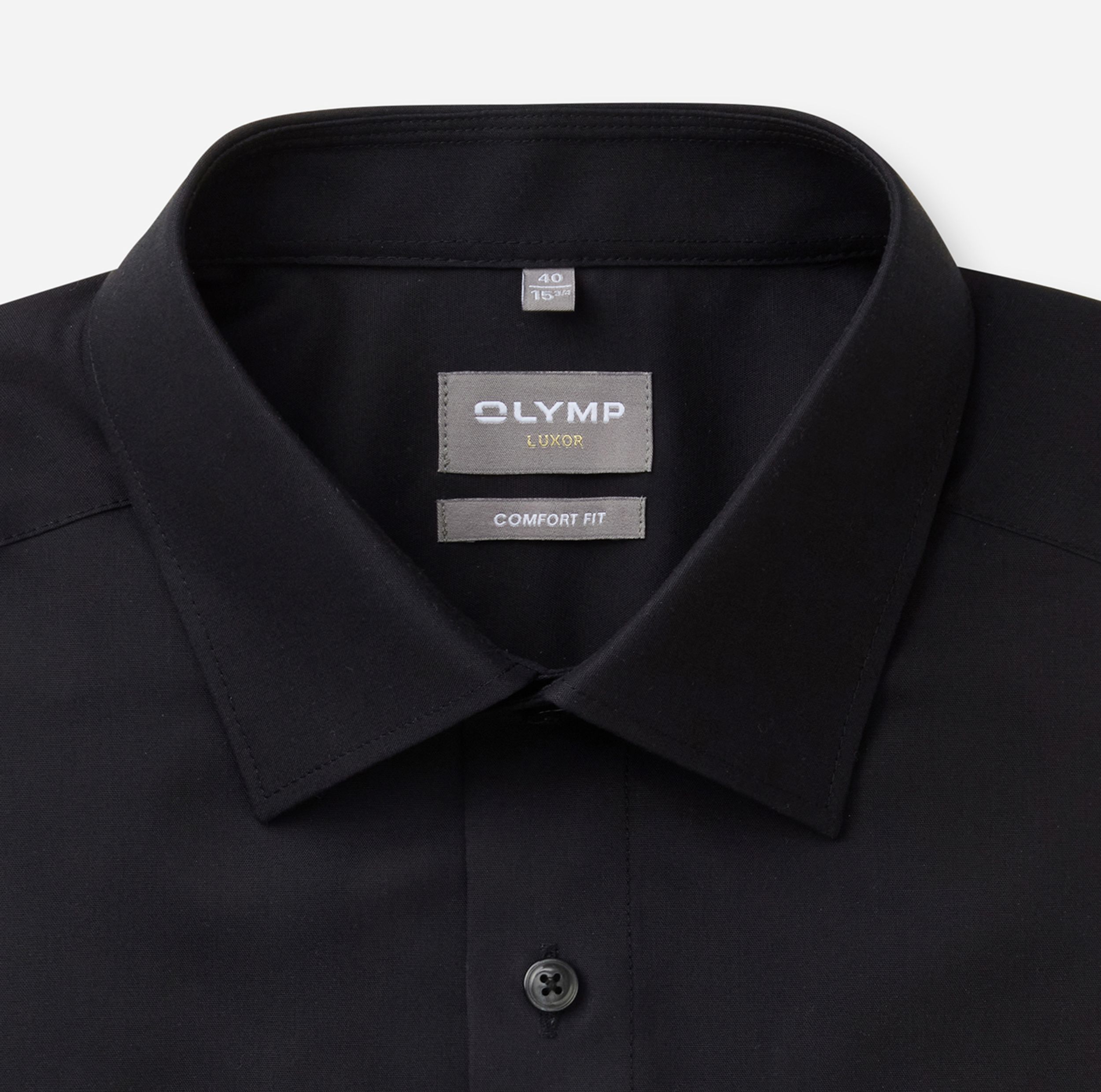 Olymp |  Olymp Hemd Modern Fit  | 45 | schwarz