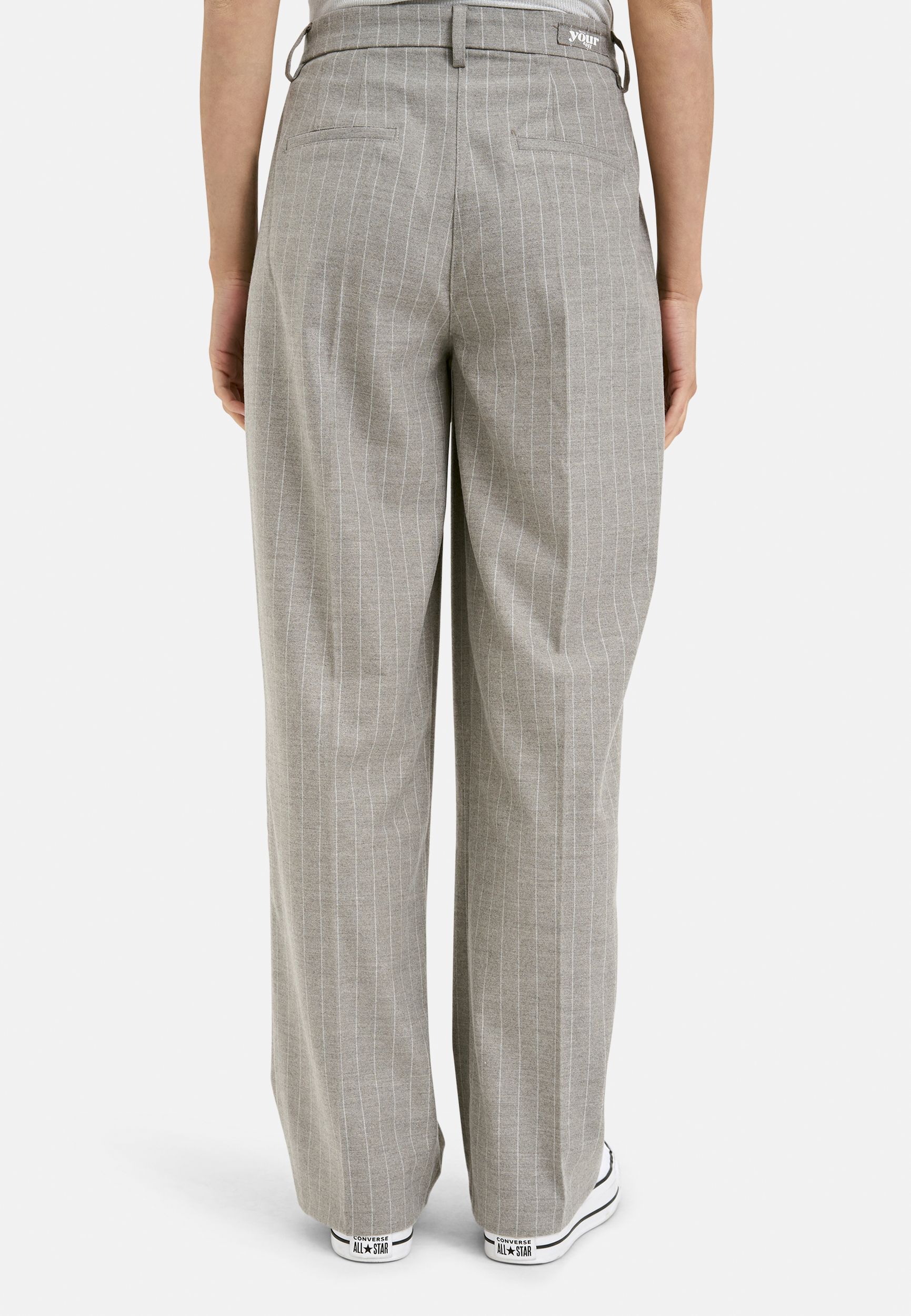 Smith&Soul |  Smith&Soul Schmale Hose  | S | deep taupe print