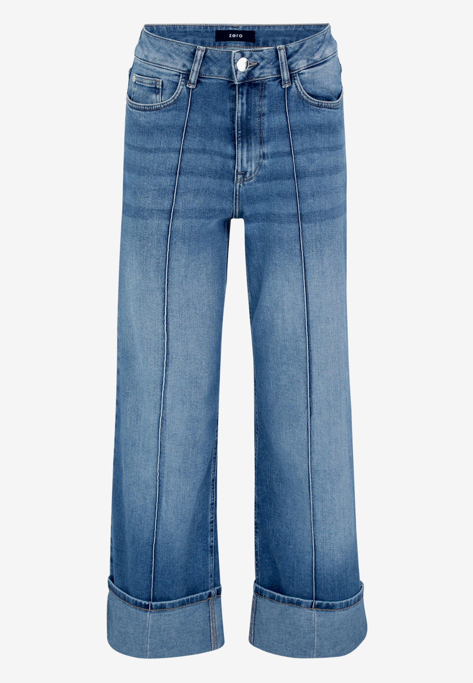 Zero |  Zero Straight Leg Jeans  | 42 | blue used denim