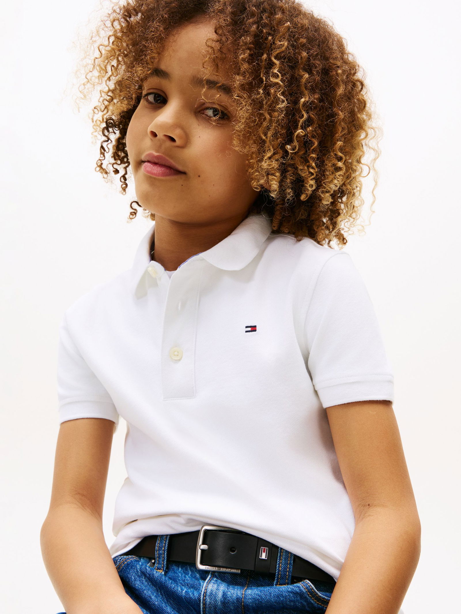 Tommy Hilfiger |  BOYS TOMMY POLO S/S | 152 | WHITE