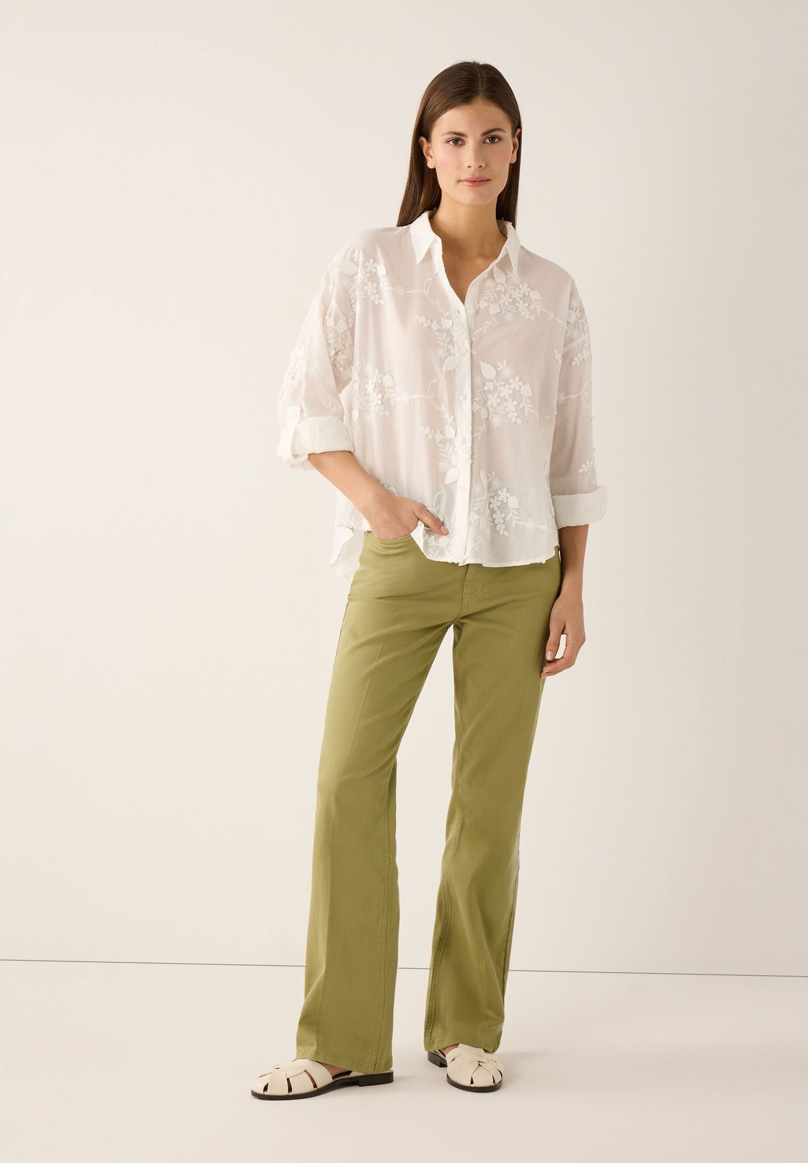 More & More |  More & More Druckbluse  | 42 | ecru