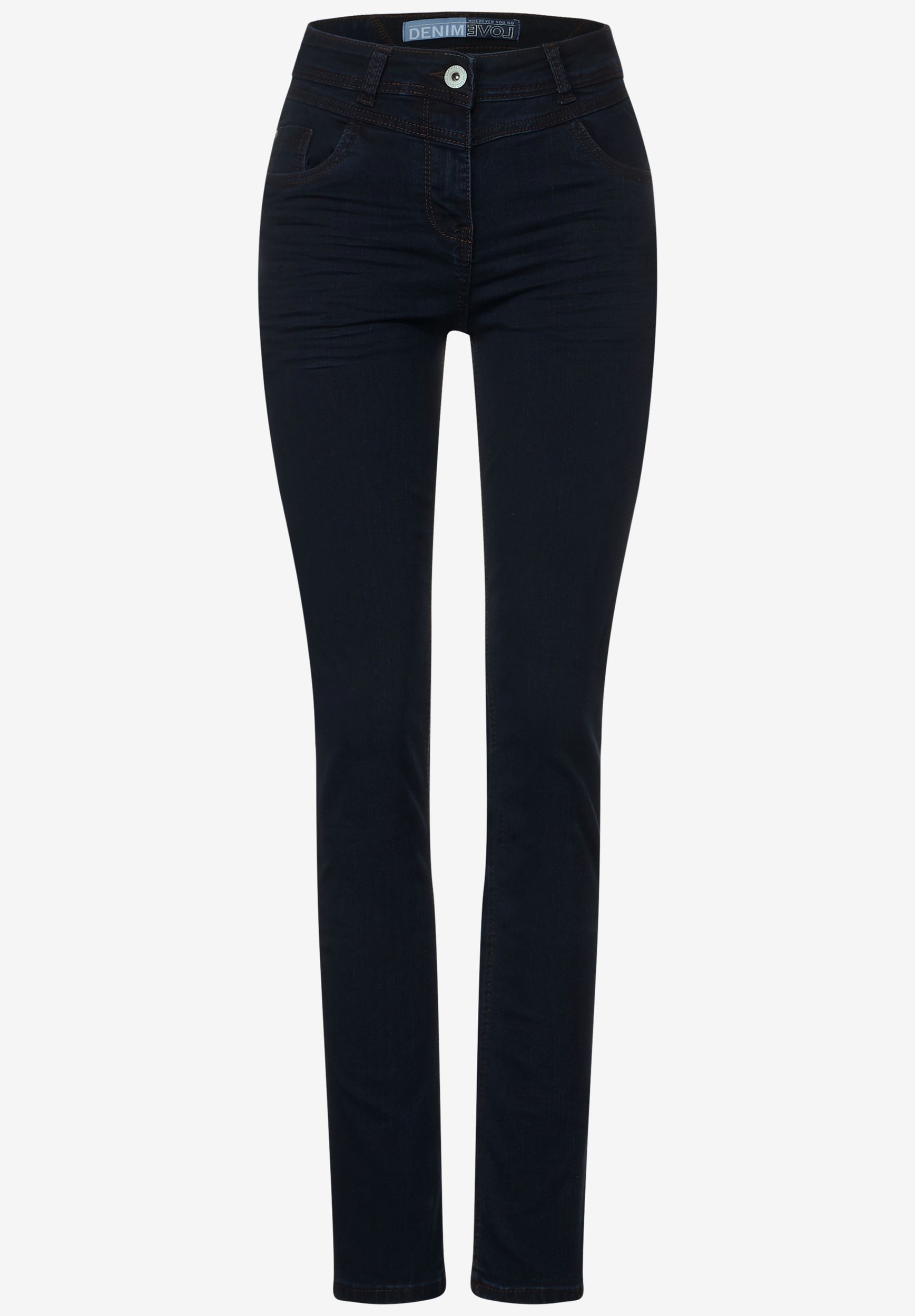 CECIL |  CECIL Slim Jeans  | 30/30 | blue black washed