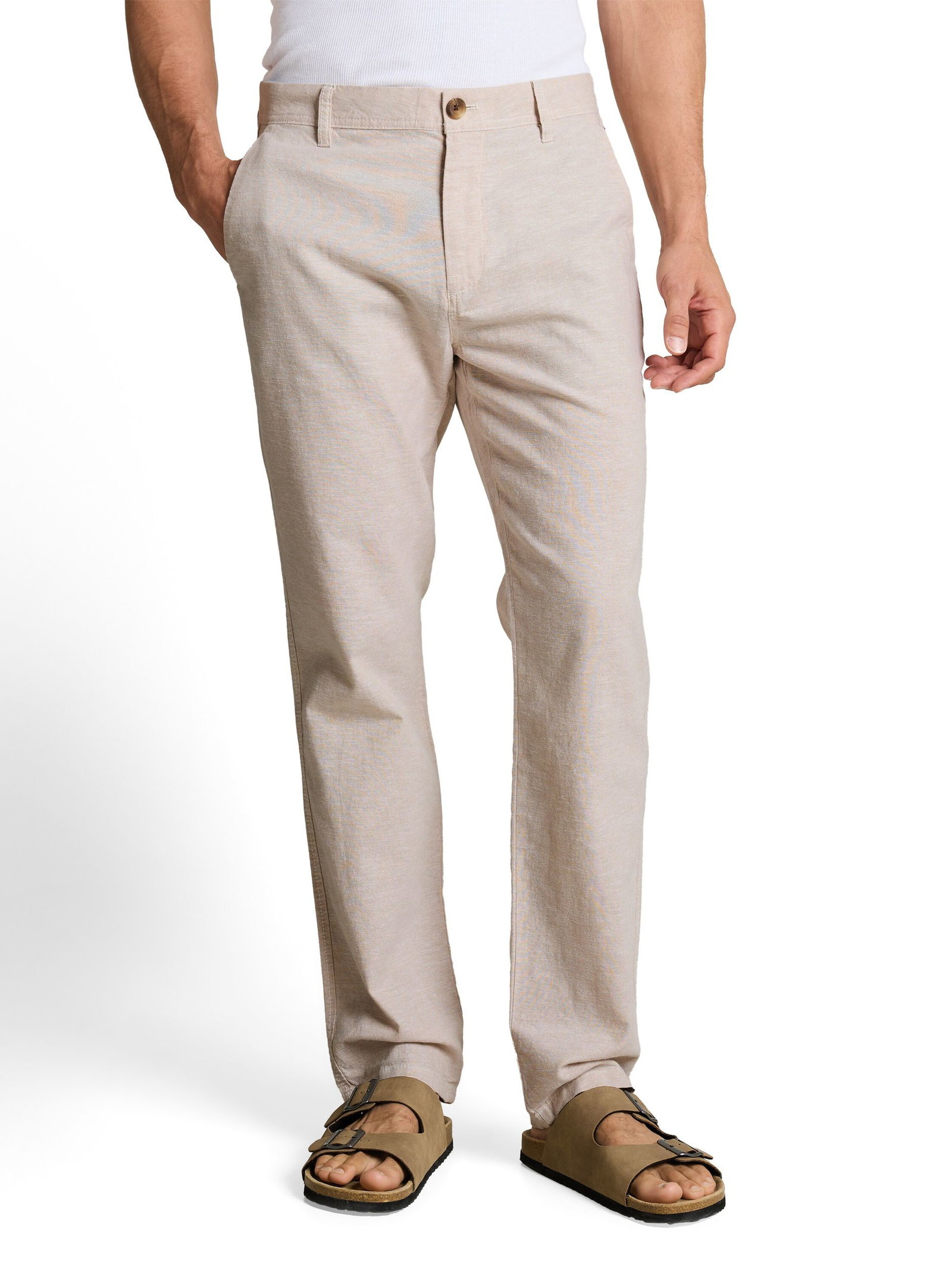 |  TTREGULAR Chino Hose mit Leinenanteil | 32/34