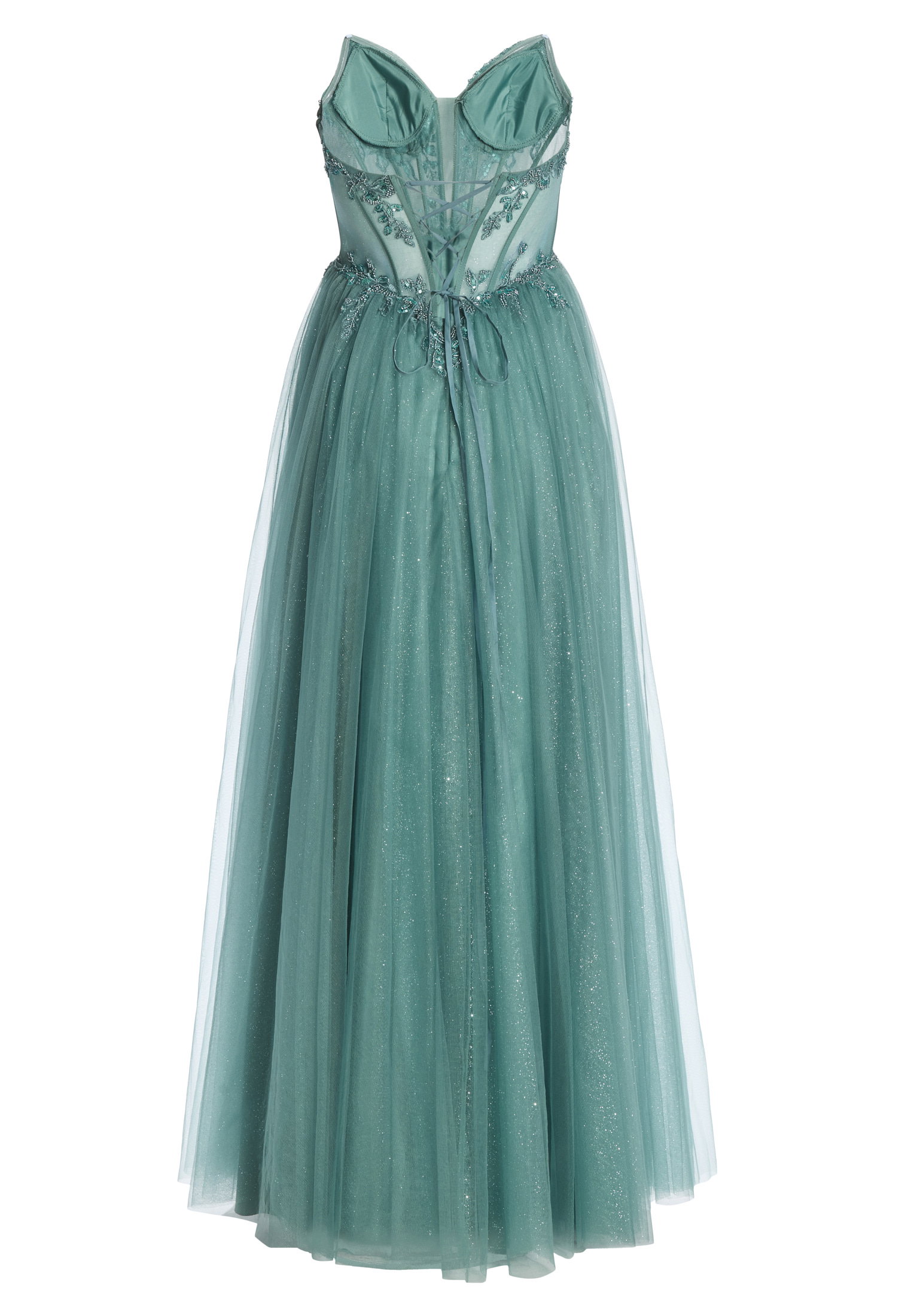 Tüllkleid mit Schimmereffekt, deepl slate #7